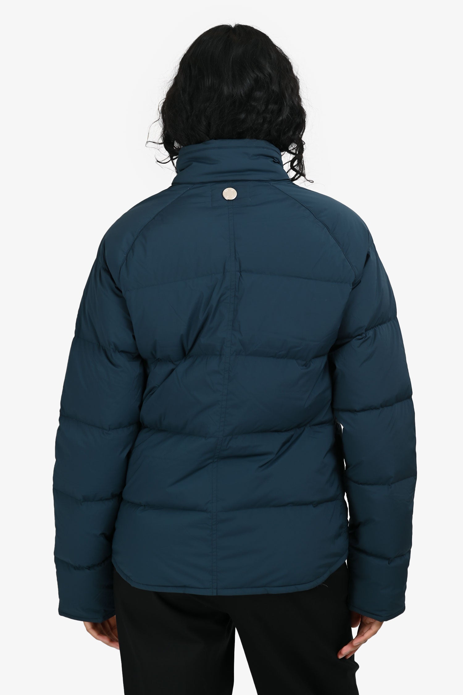 Hermès Sellier Blue Reversible Light Down Jacket Size S