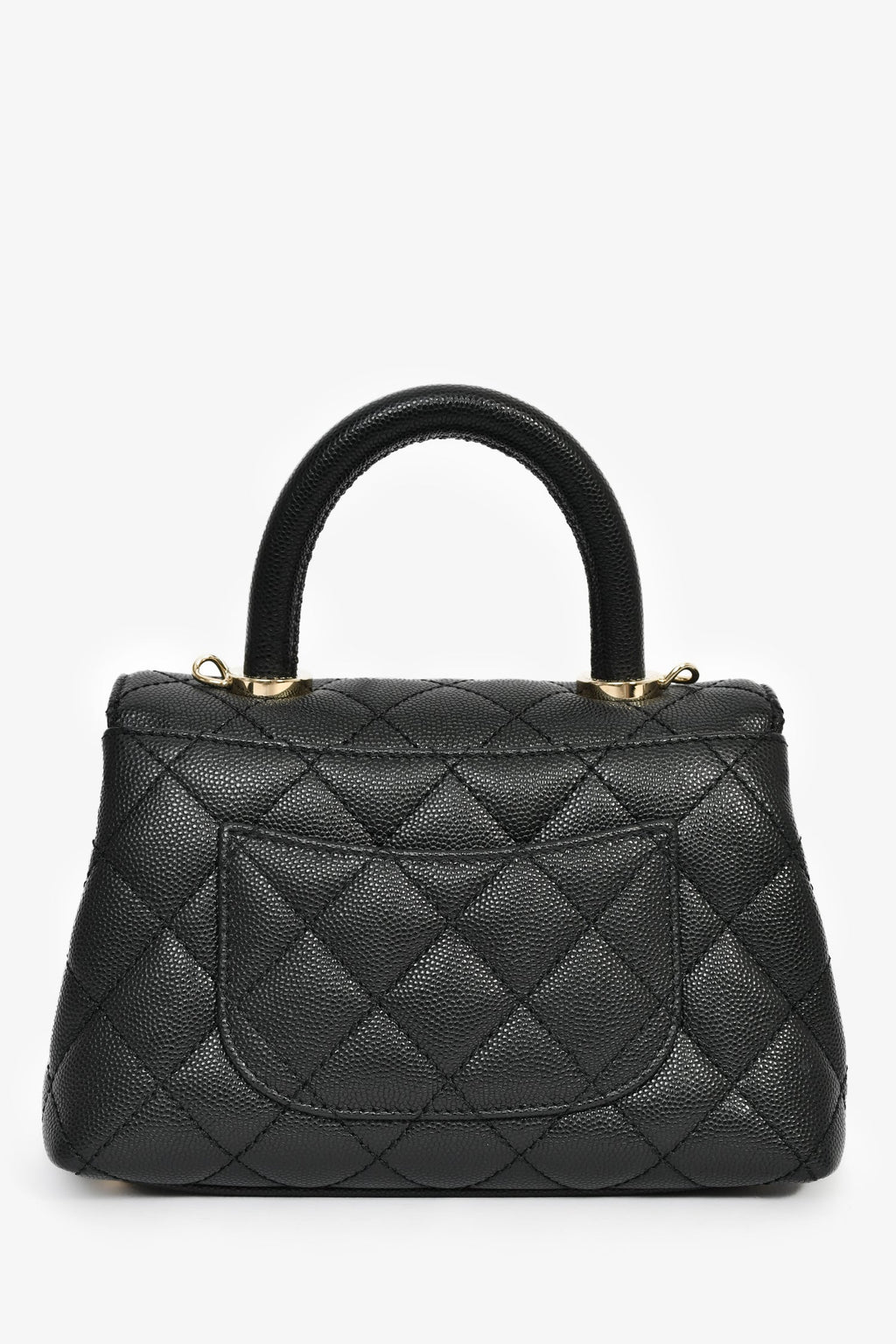 Pre-Loved Chanel™ Black Caviar Extra Mini Coco Handle Flap Bag