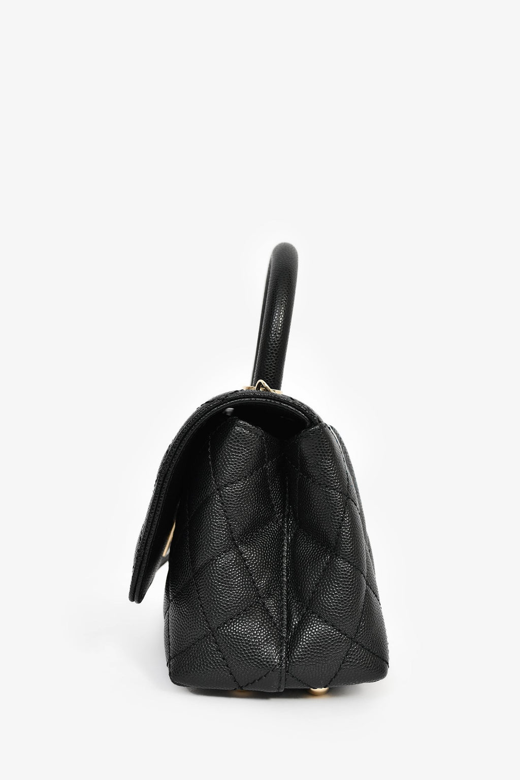 Pre-Loved Chanel™ Black Caviar Extra Mini Coco Handle Flap Bag