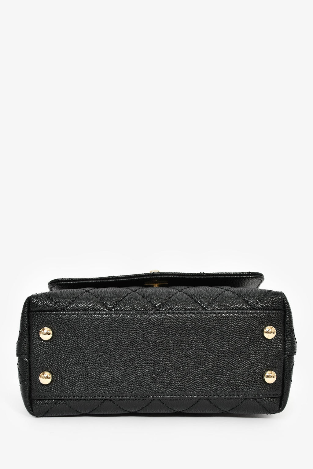 Pre-Loved Chanel™ Black Caviar Extra Mini Coco Handle Flap Bag