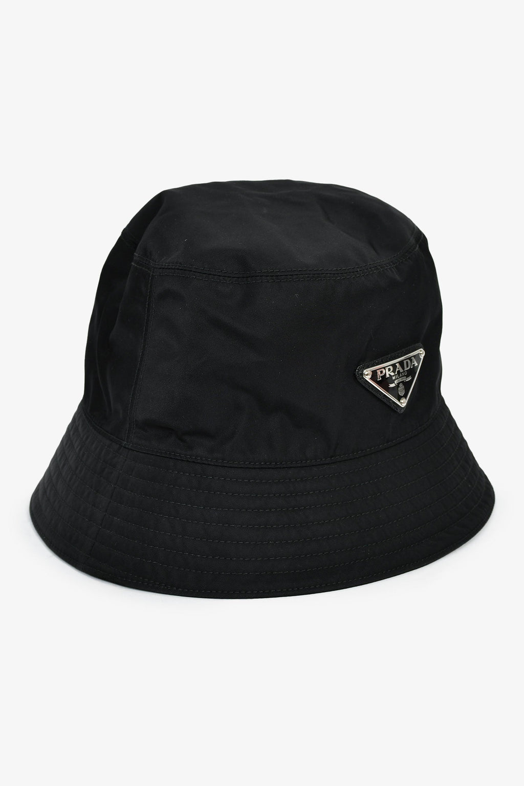 Prada 2021 Black Re-Nylon Bucket Hat Size S