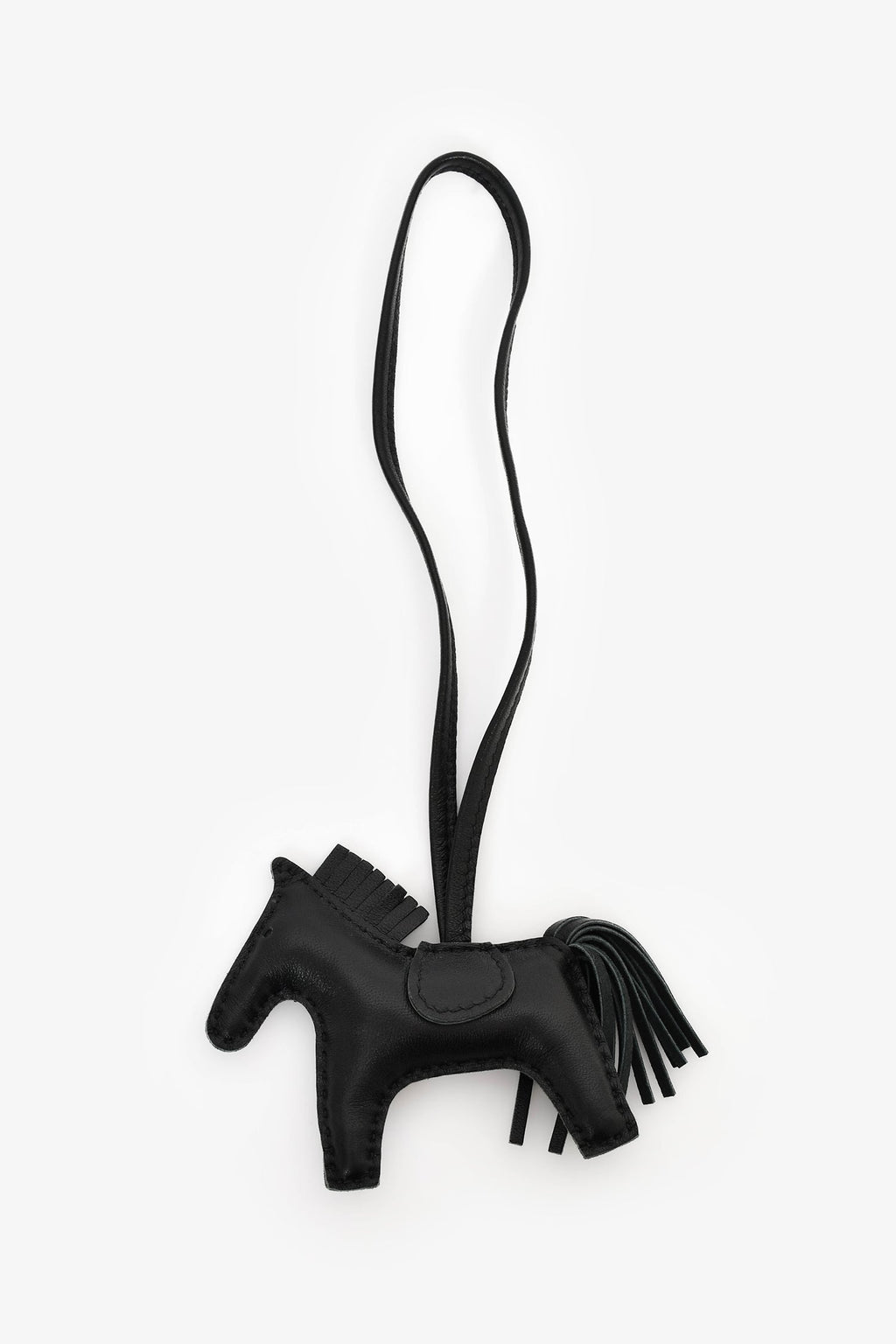 Hermès 2020 So Black Leather Rodeo PM Bag Charm