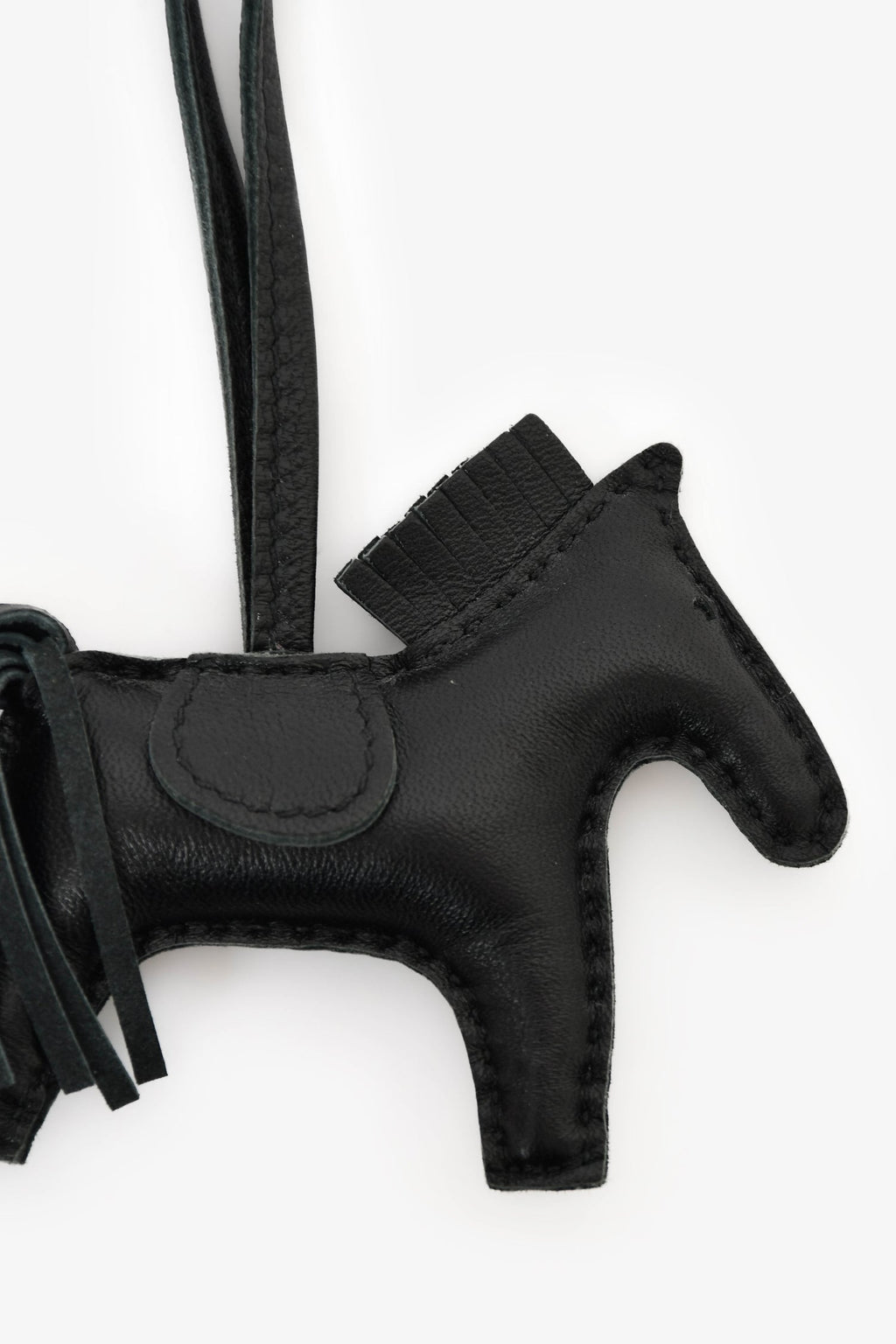Hermès 2020 So Black Leather Rodeo PM Bag Charm