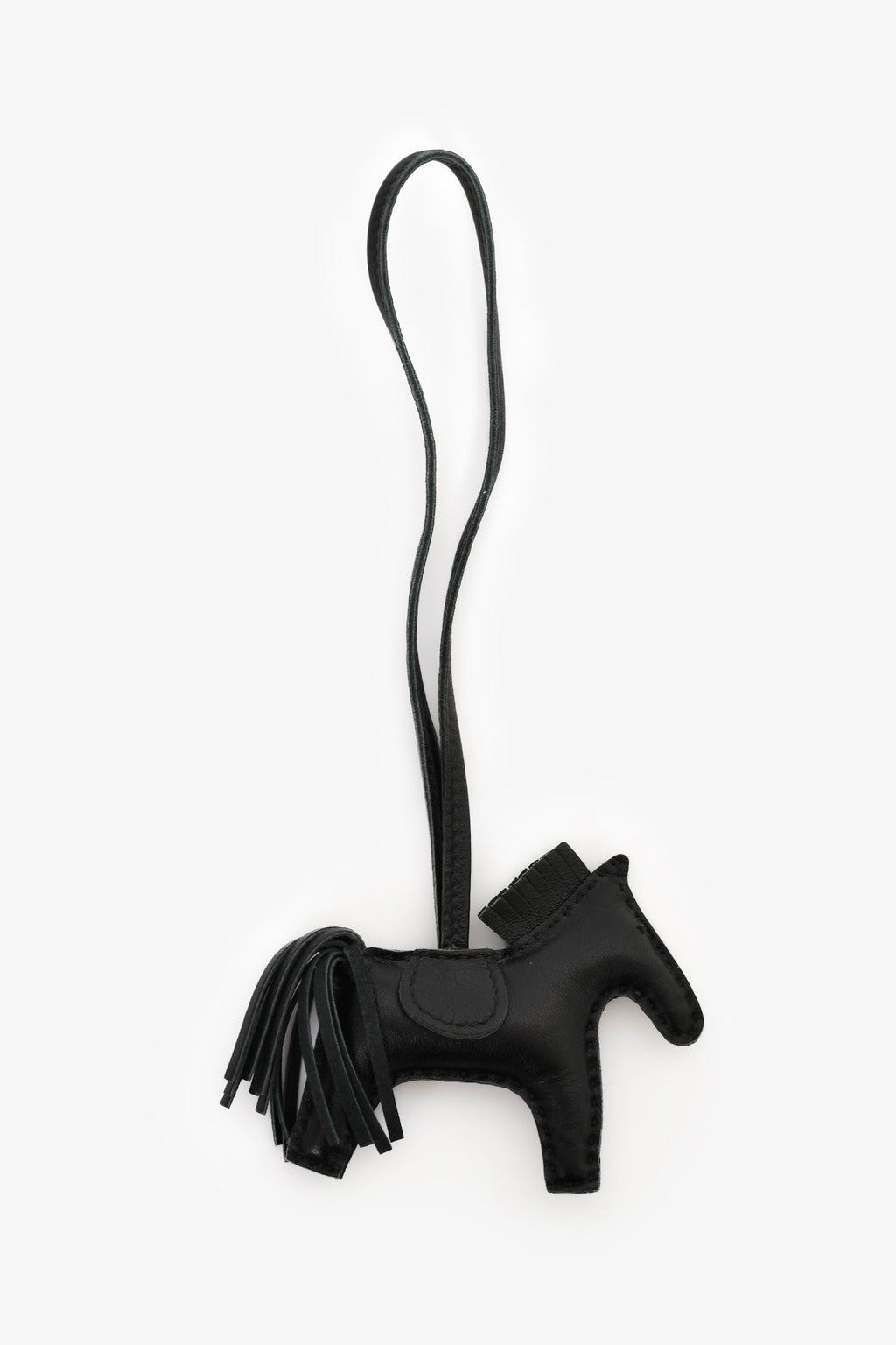 Hermès 2020 So Black Leather Rodeo PM Bag Charm