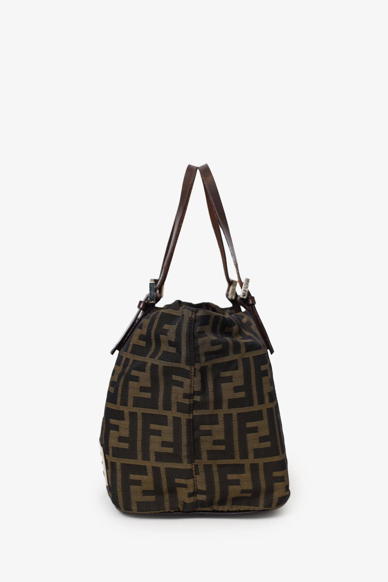 Fendi Brown FF Zucca Canvas Mini Tote