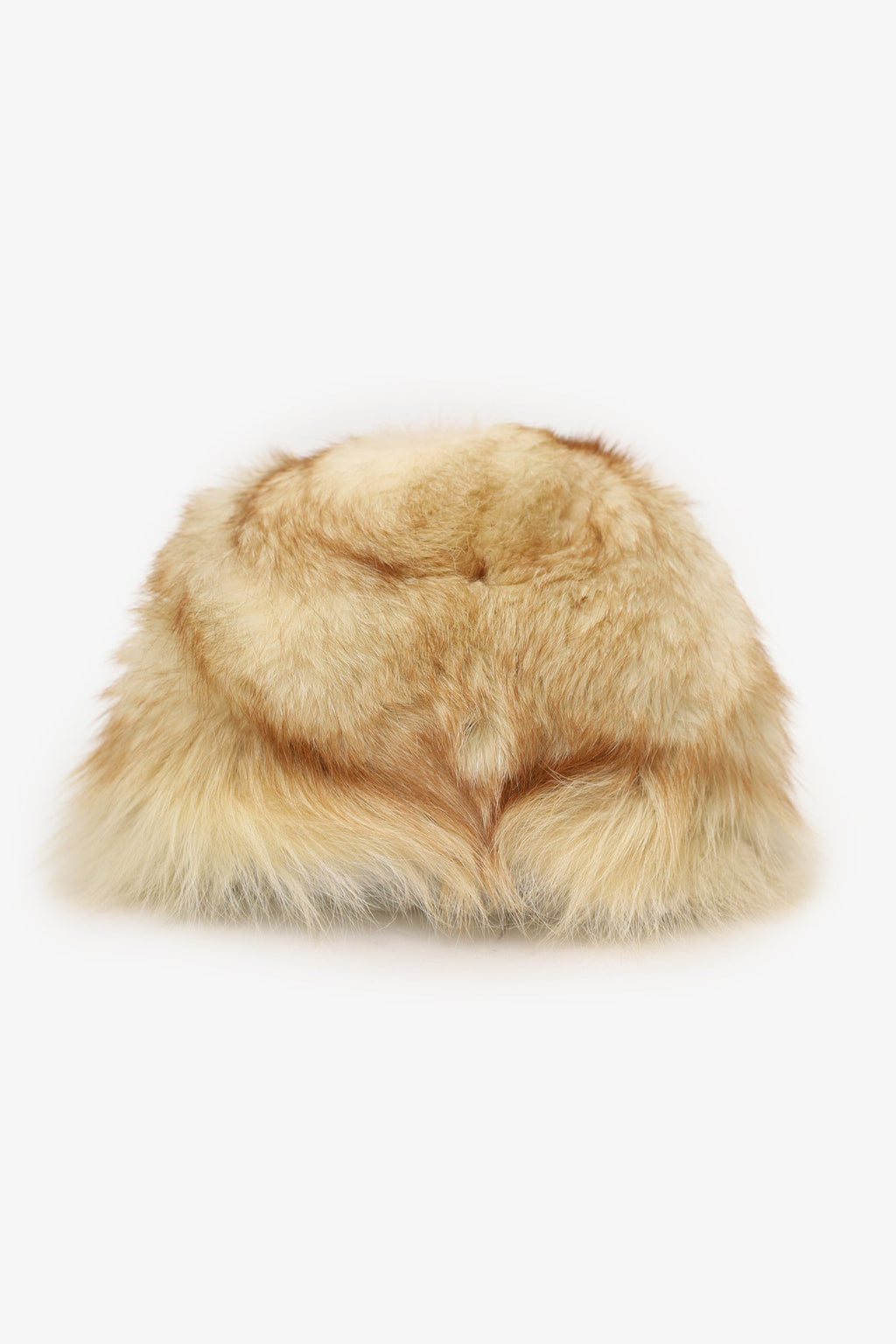 Vintage Brown Fox Fur Hat Estimated Size L