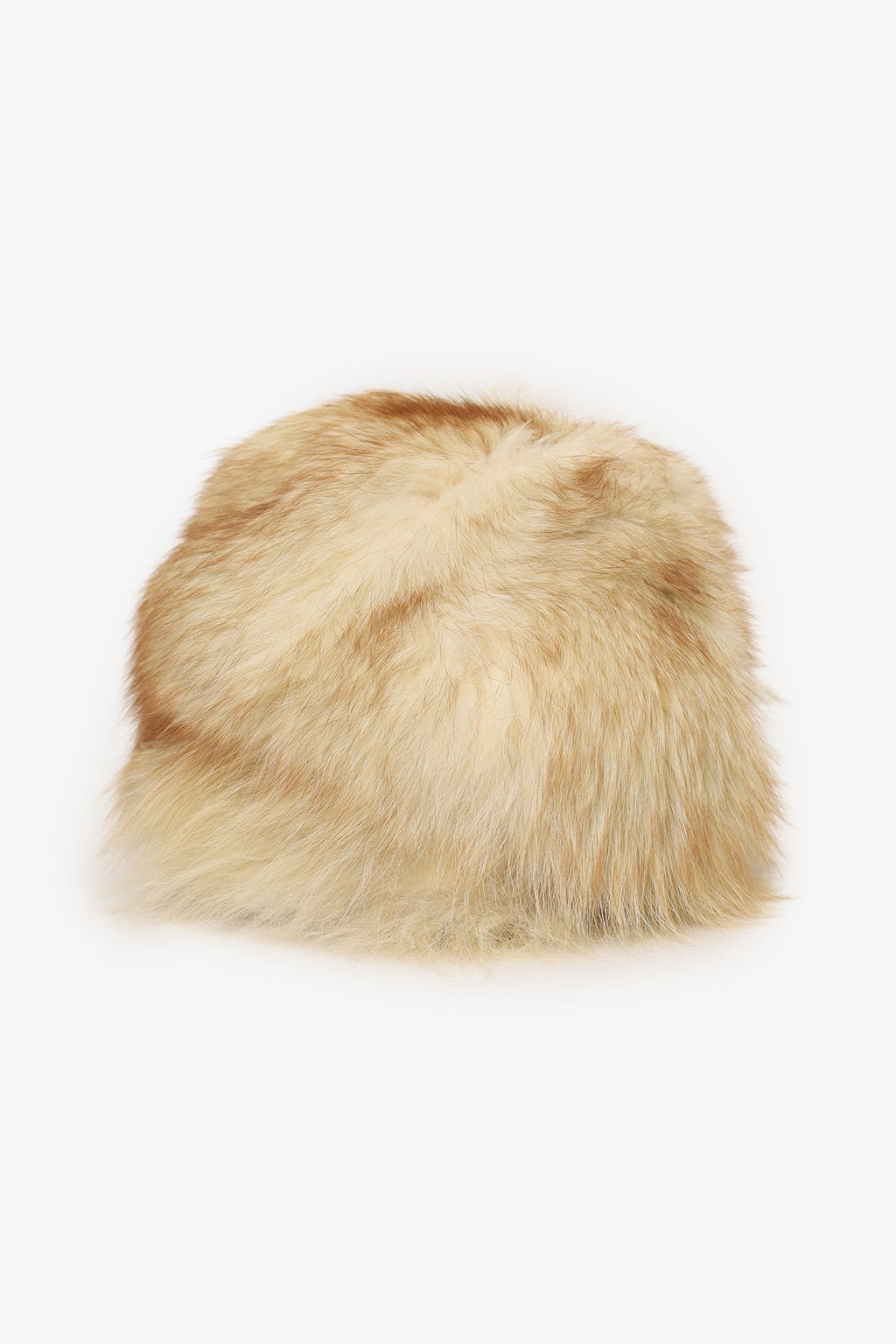 Vintage Brown Fox Fur Hat Estimated Size L