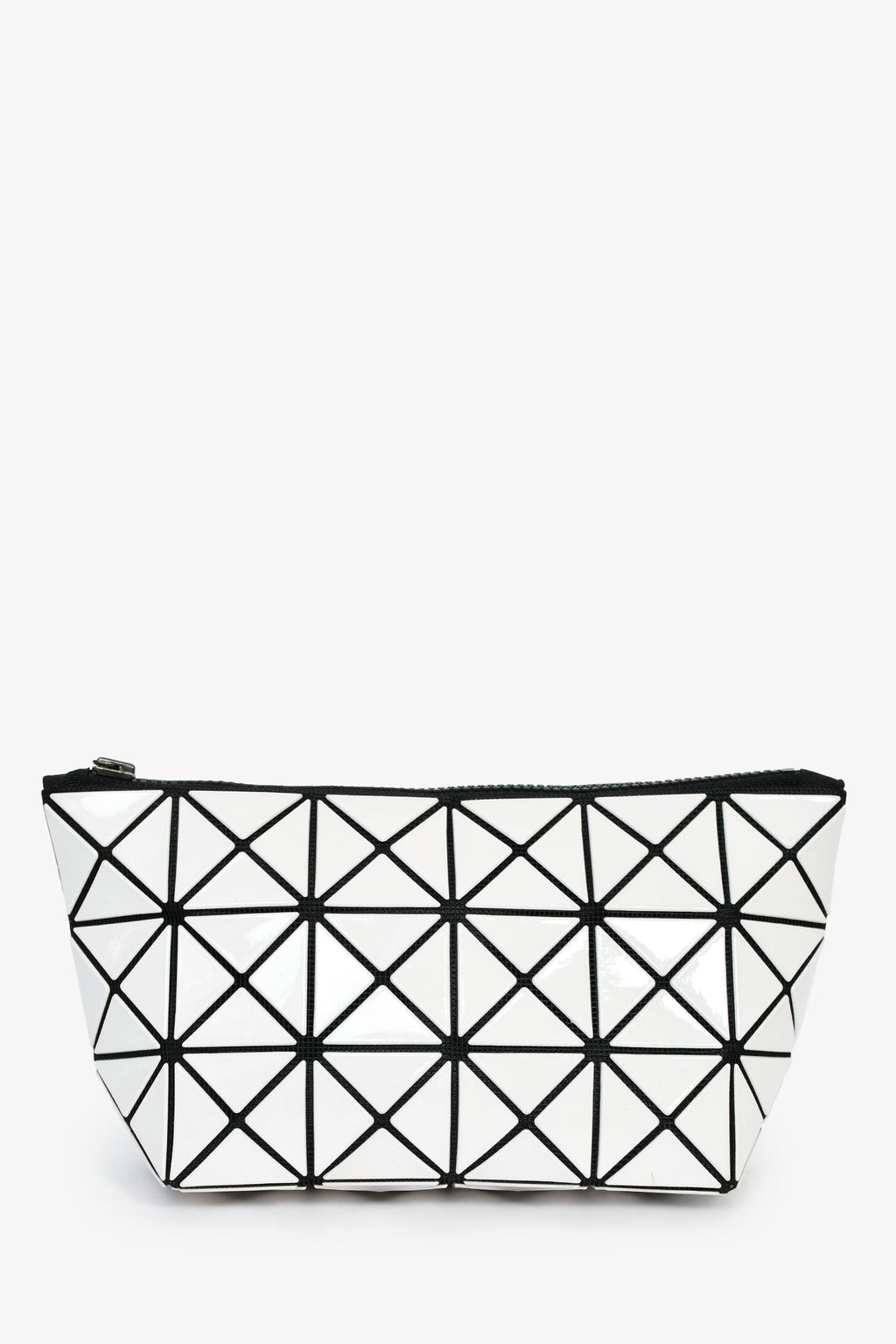 Bao Bao Issey Miyake White Geometric Pouch