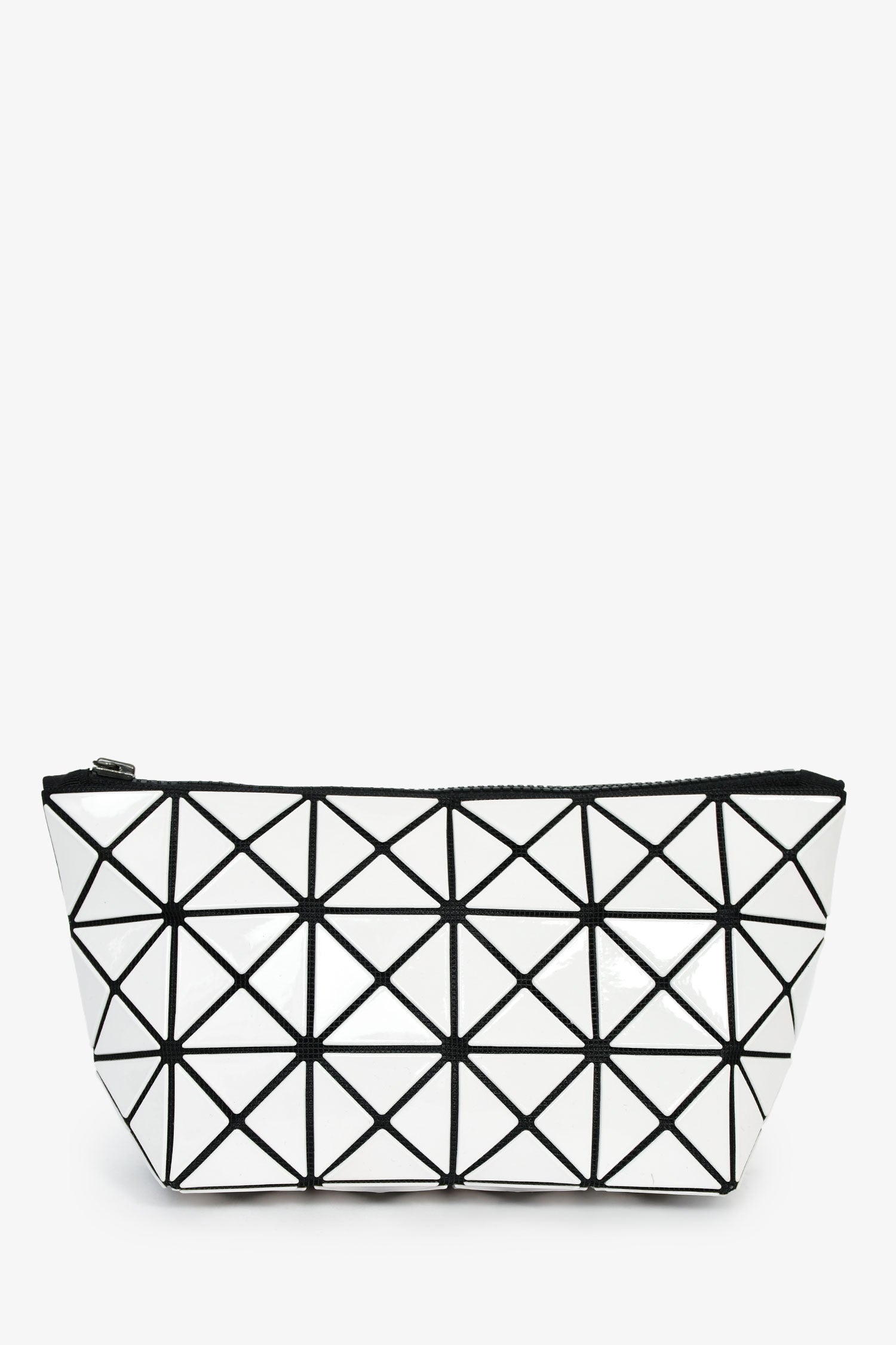 Bao Bao Issey Miyake White Geometric Pouch