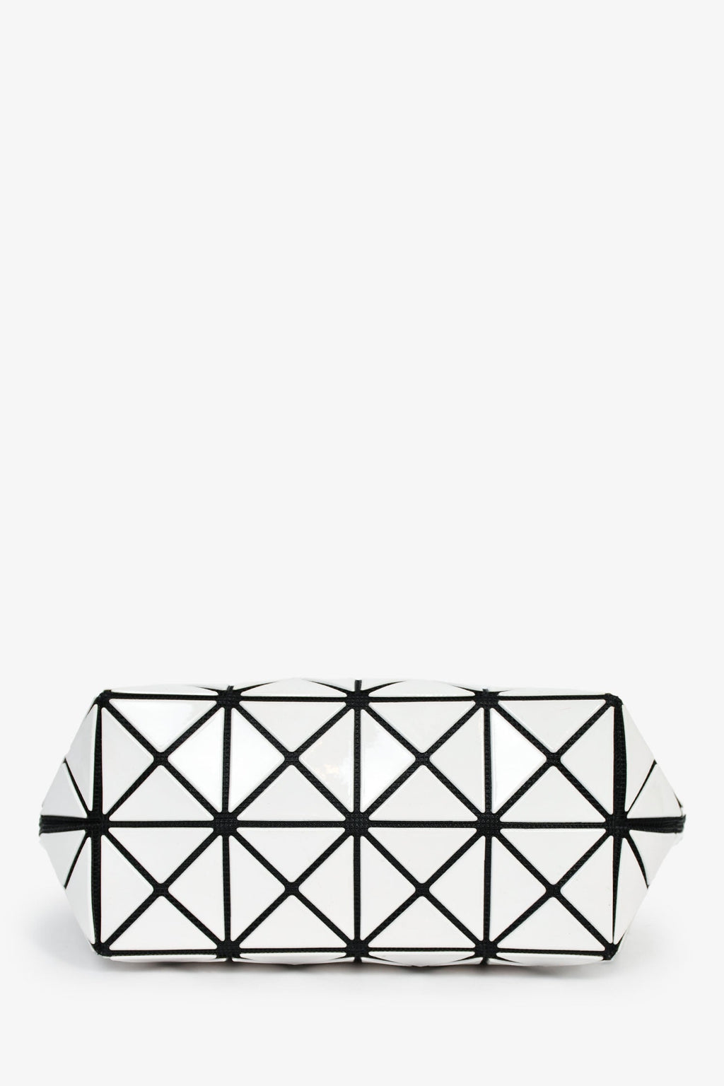 Bao Bao Issey Miyake White Geometric Pouch