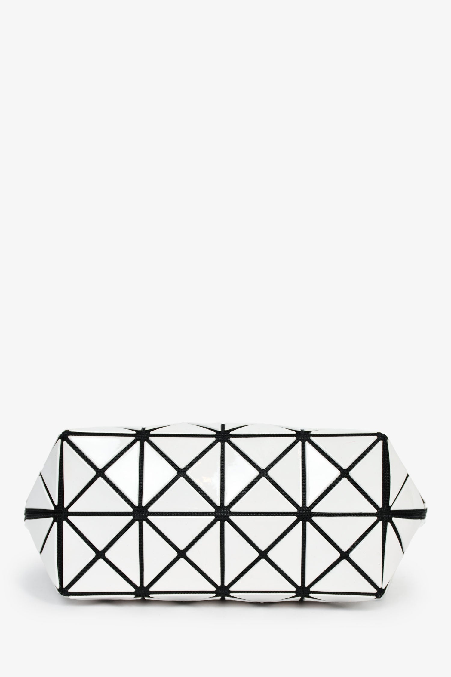 Bao Bao Issey Miyake White Geometric Pouch