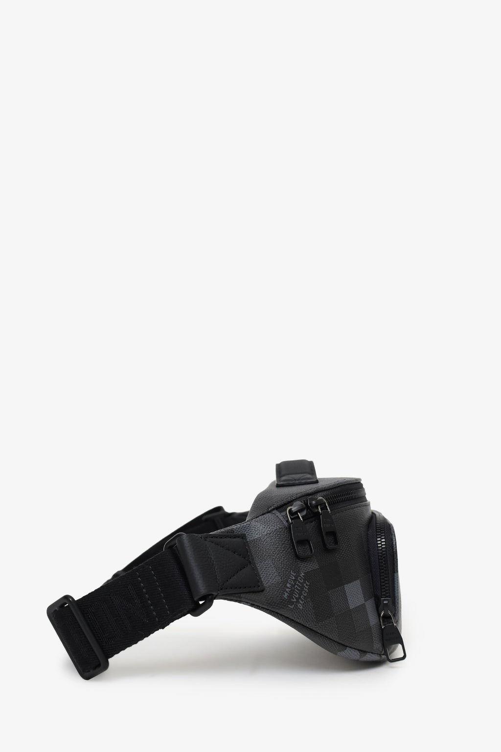 Louis Vuitton 2024 Black Damoflage Rush Bum Bag