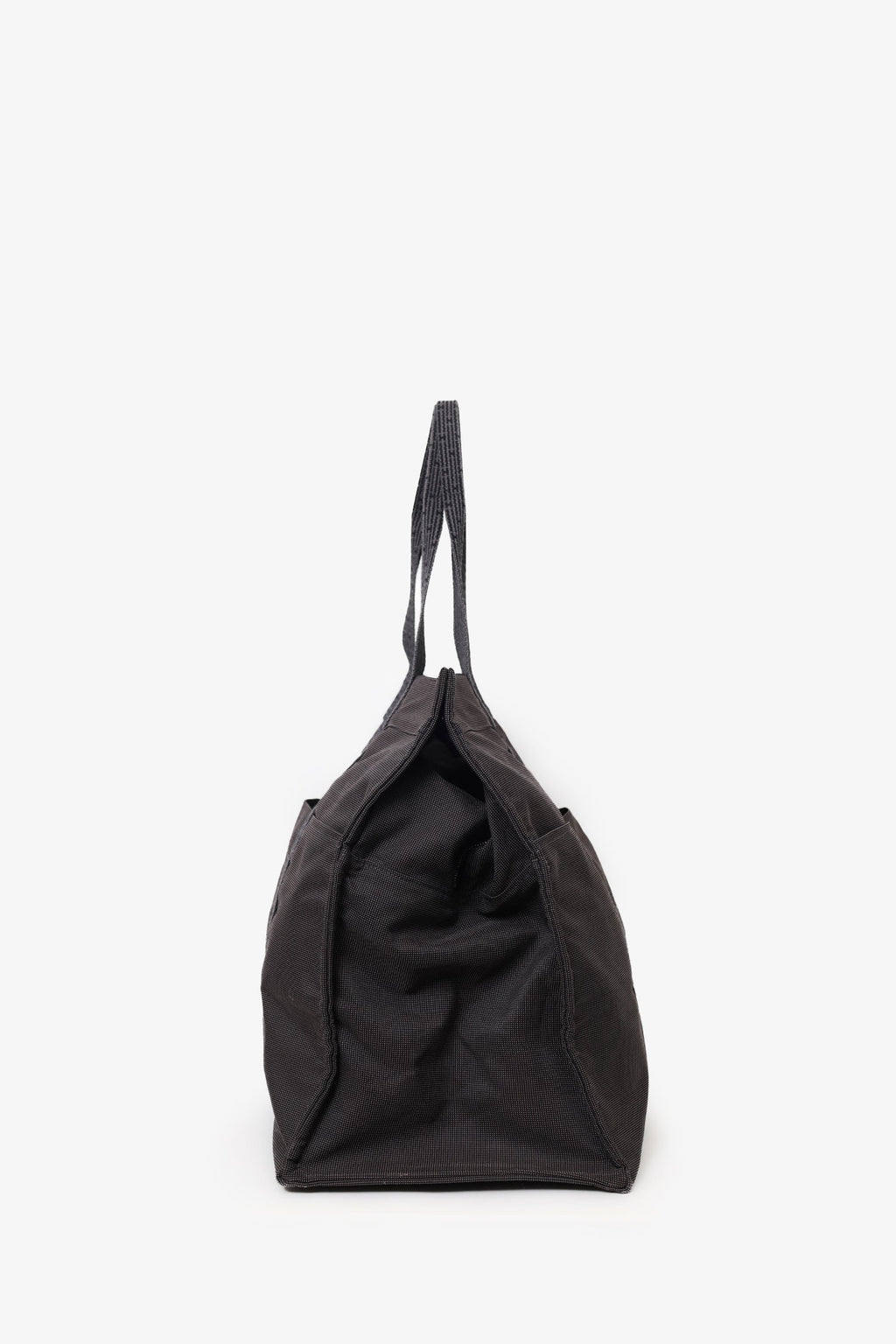 Hermès Vintage Grey Canvas Toile Herline TGM Travel Bag