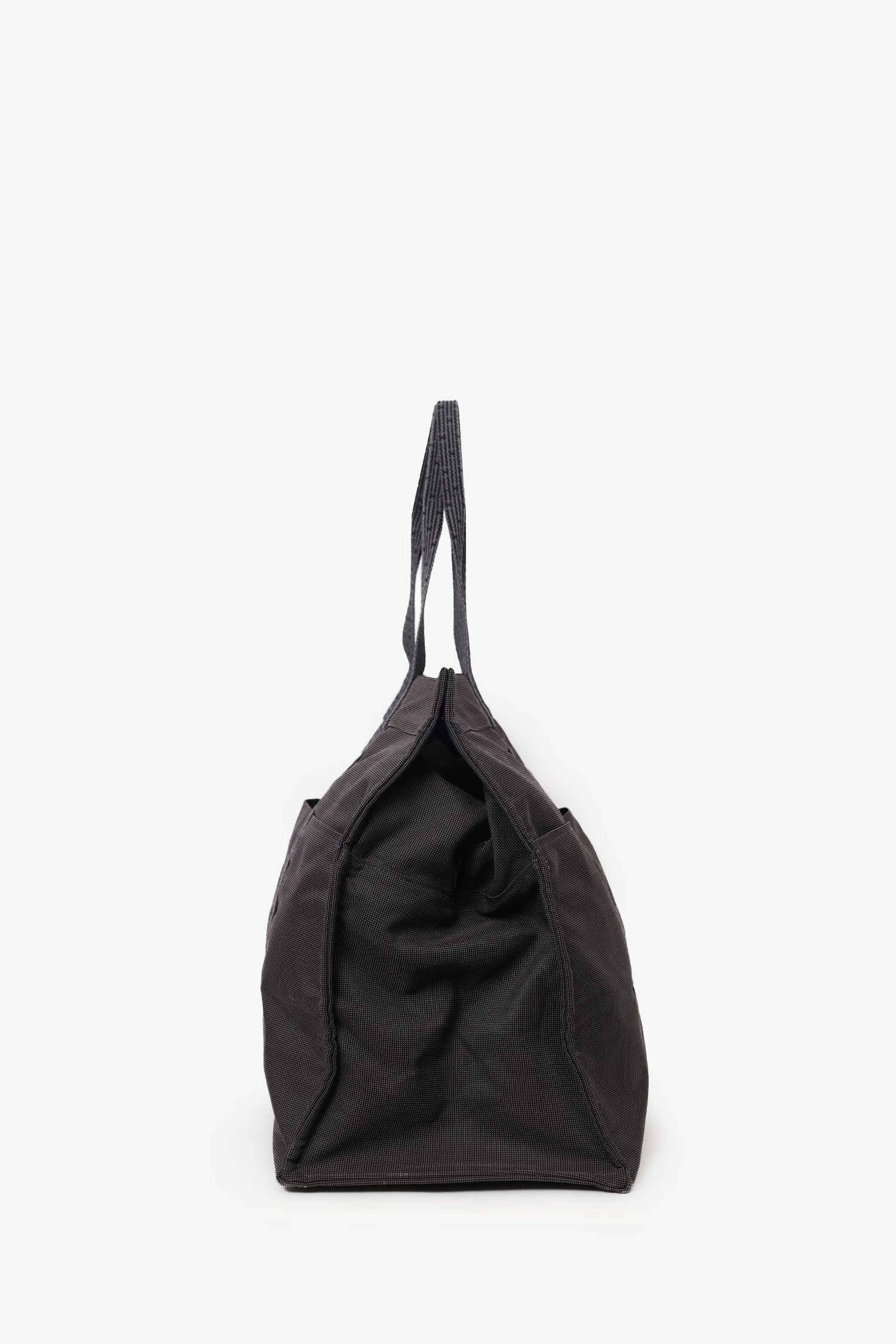 Hermès Vintage Grey Canvas Toile Herline TGM Travel Bag