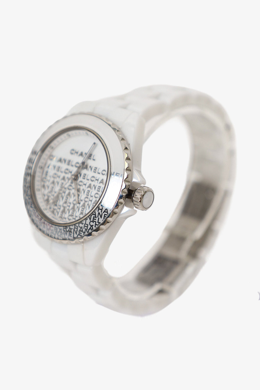 Pre-Loved Chanel™ Limited Edition White Ceramic J12 Wanted De Chanel 33MM Watch 'H7419'