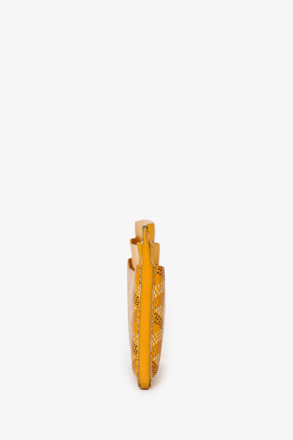 Goyard Yellow Goyardine Leather 'Saint-Sulpice'  Holder