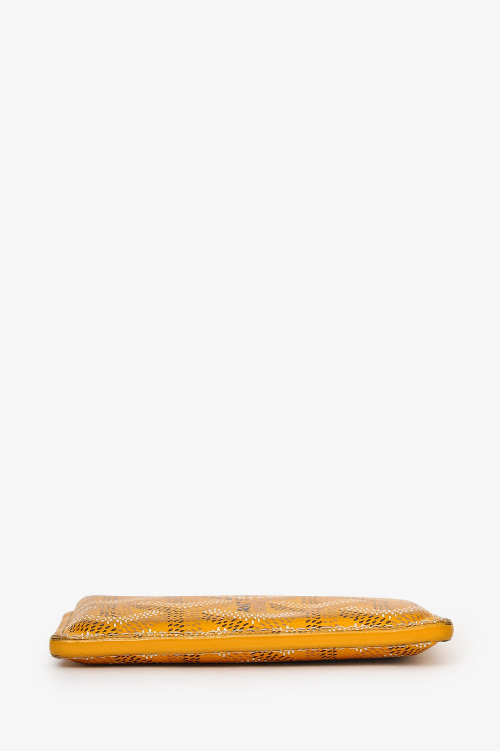Goyard Yellow Goyardine Leather 'Saint-Sulpice'  Holder