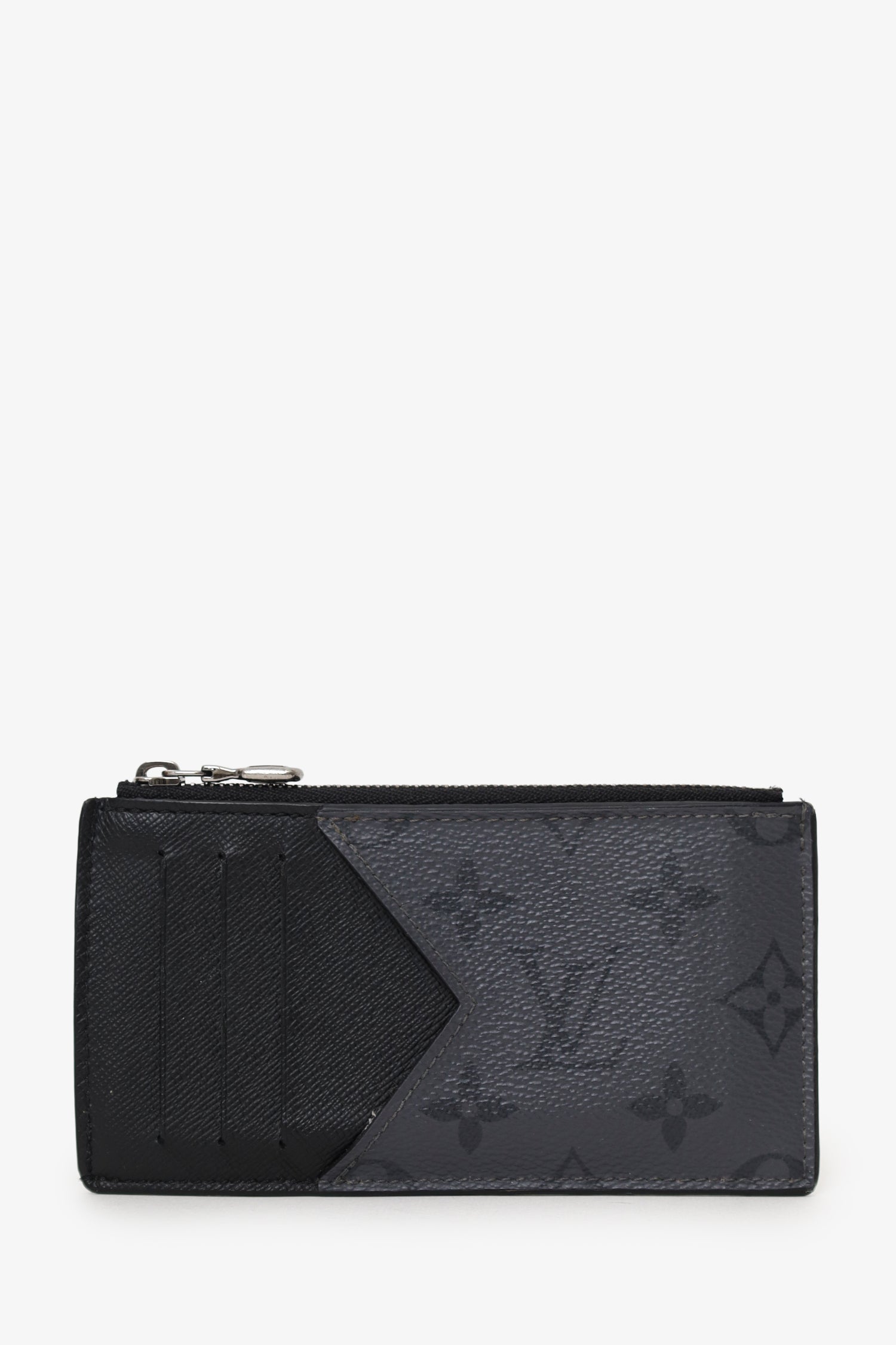 Louis Vuitton Black Reverse Monogram Eclipse Canvas Coin  Holder