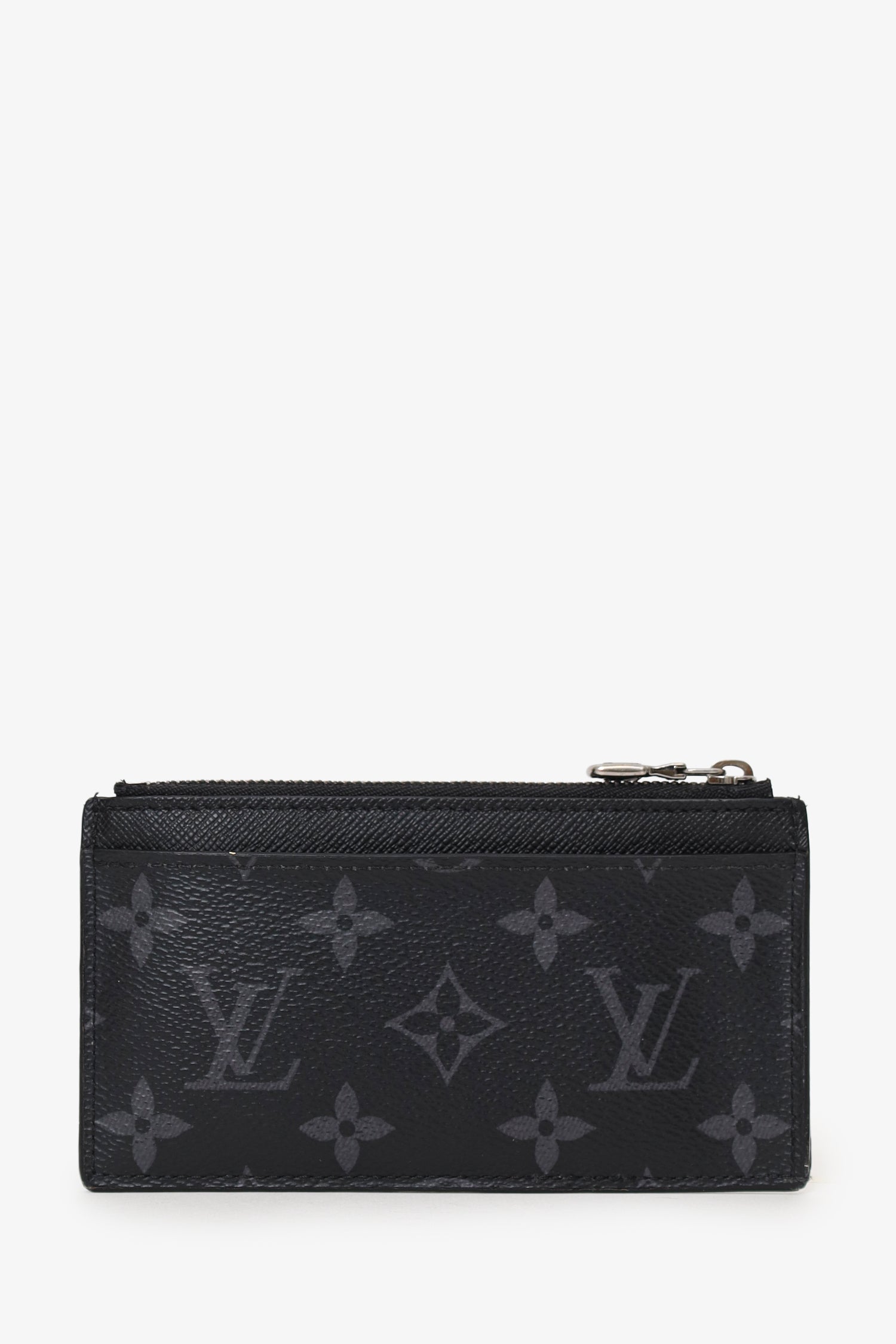 Louis Vuitton Black Reverse Monogram Eclipse Canvas Coin  Holder