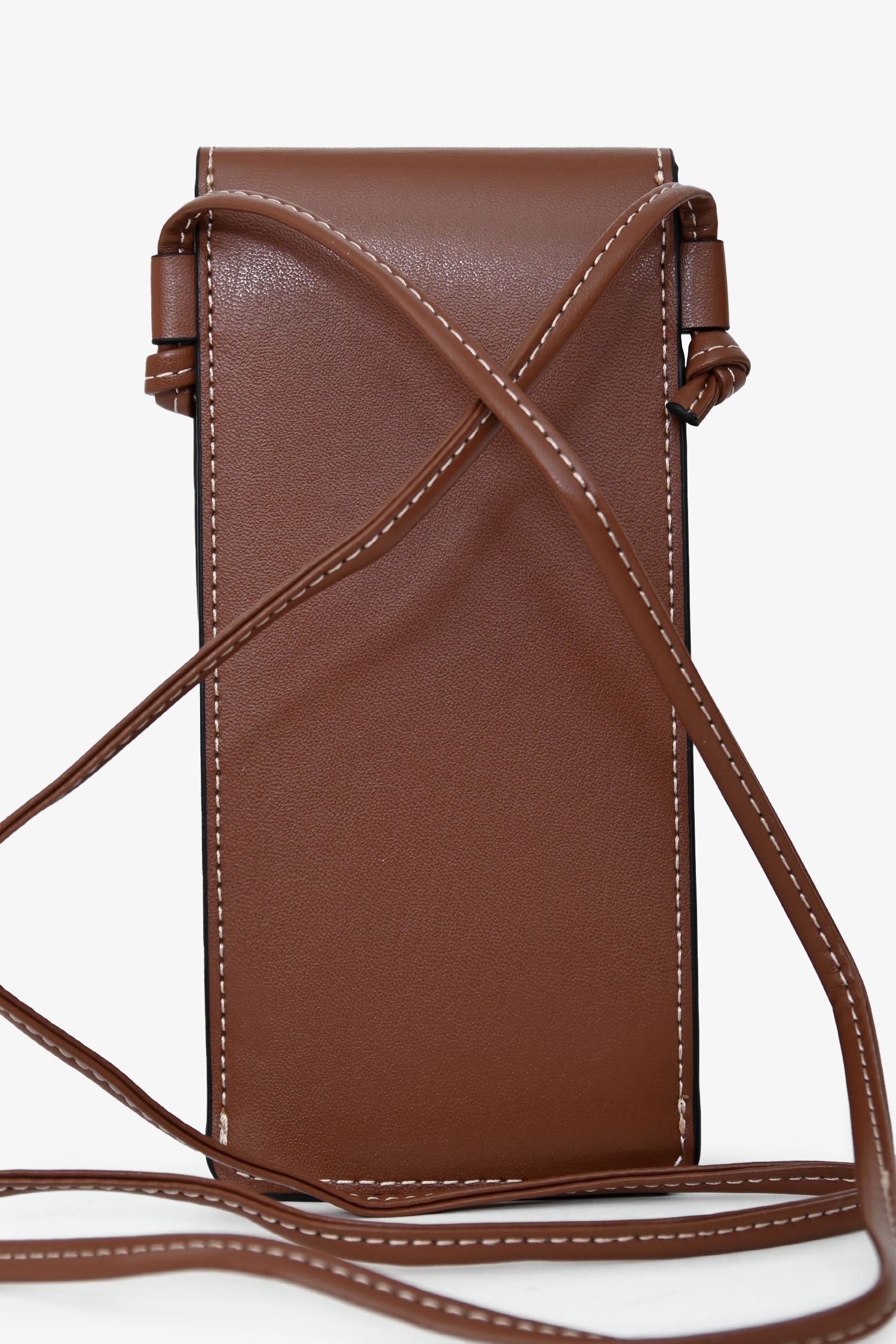 Celine Brown Leather Sunglass Pouch