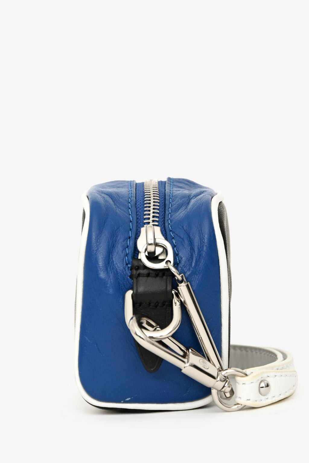 3.1 Phillip Lim Black/Blue Leather Coin Pouch