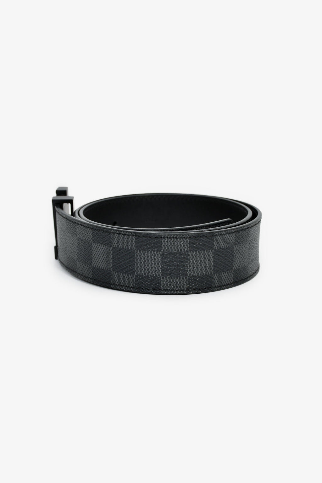 Louis Vuitton Damier Graphite LV Initiales Belt Size 85