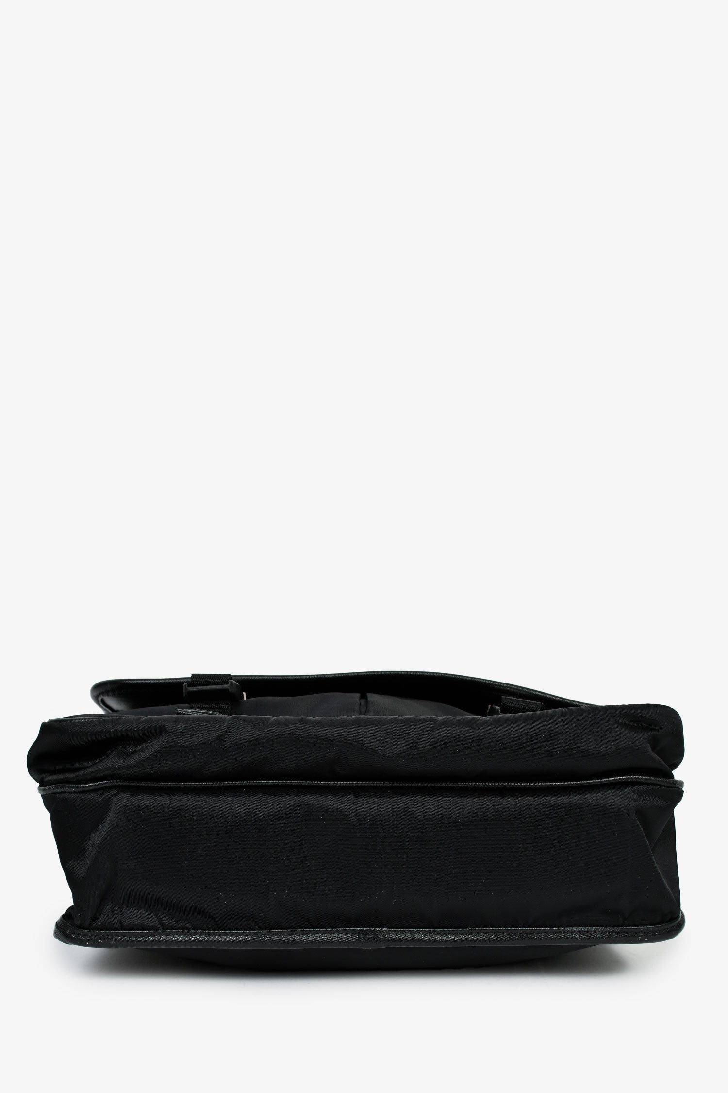 Prada Black Tessuto Flap Messenger Bag