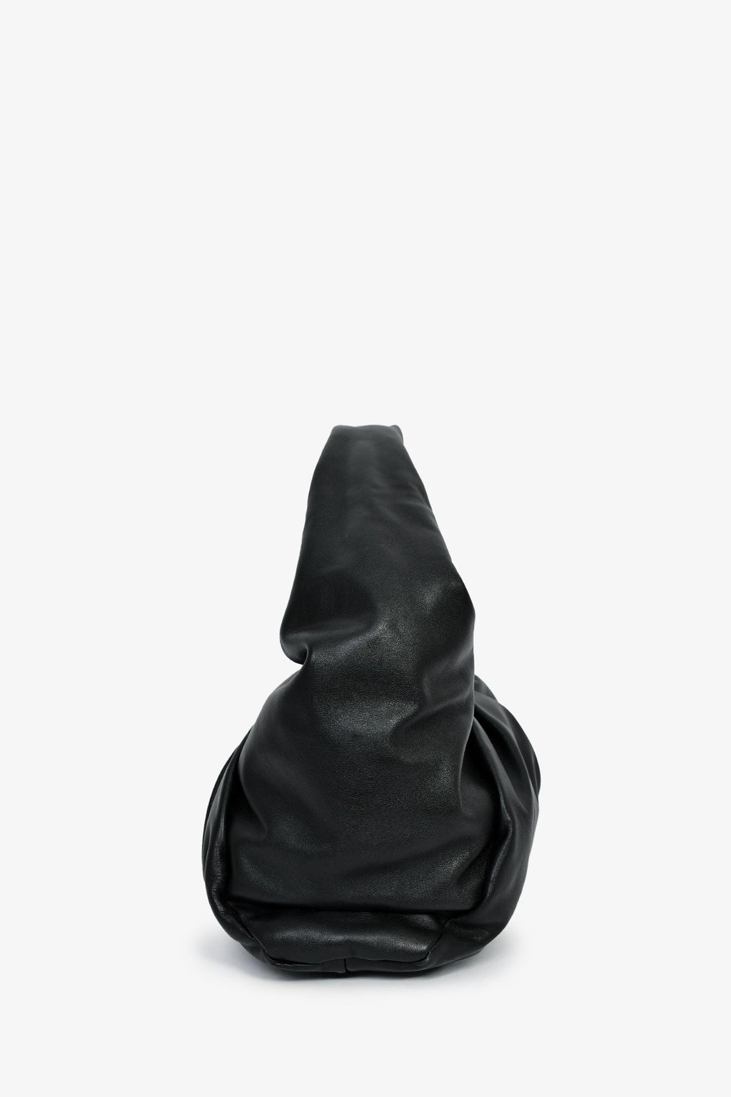 Bottega Veneta Black Leather Shoulder Pouch