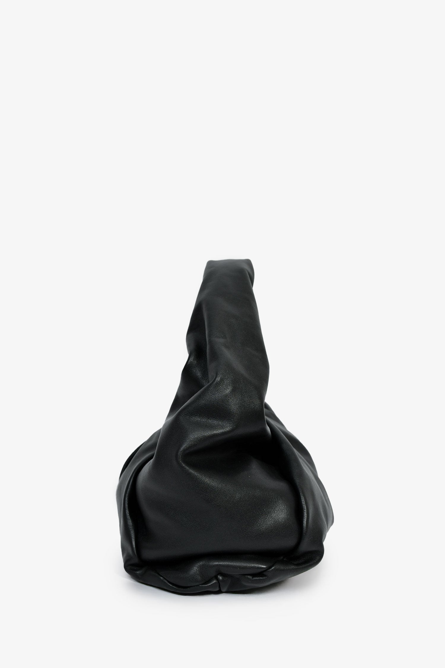 Bottega Veneta Black Leather Shoulder Pouch