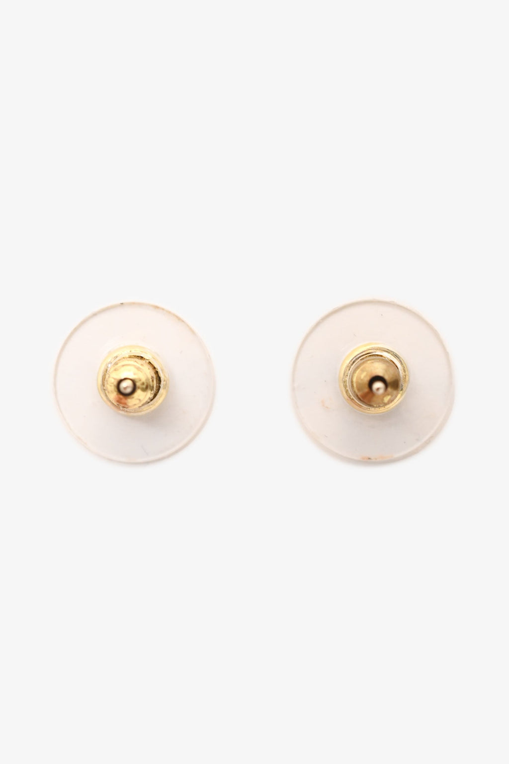 Pre-Loved Chanel™ 2020 Gold Tone Faux Pearl CC Ear Pendants