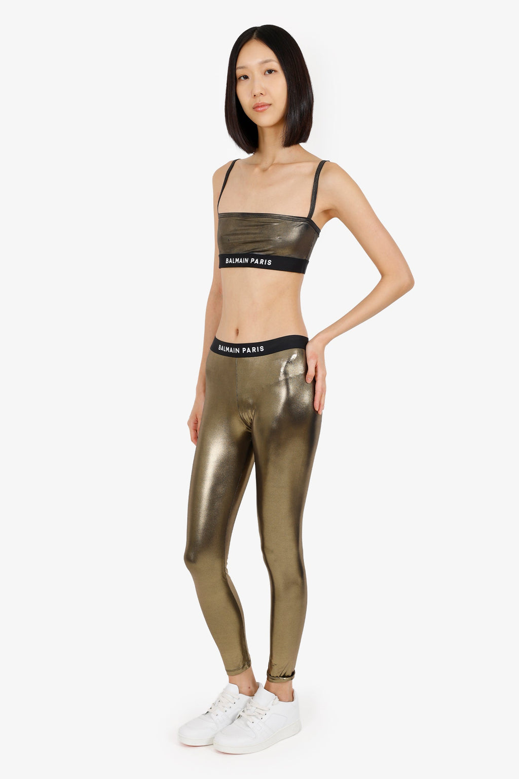 Balmain Gold Metallic Sport Set Size 36