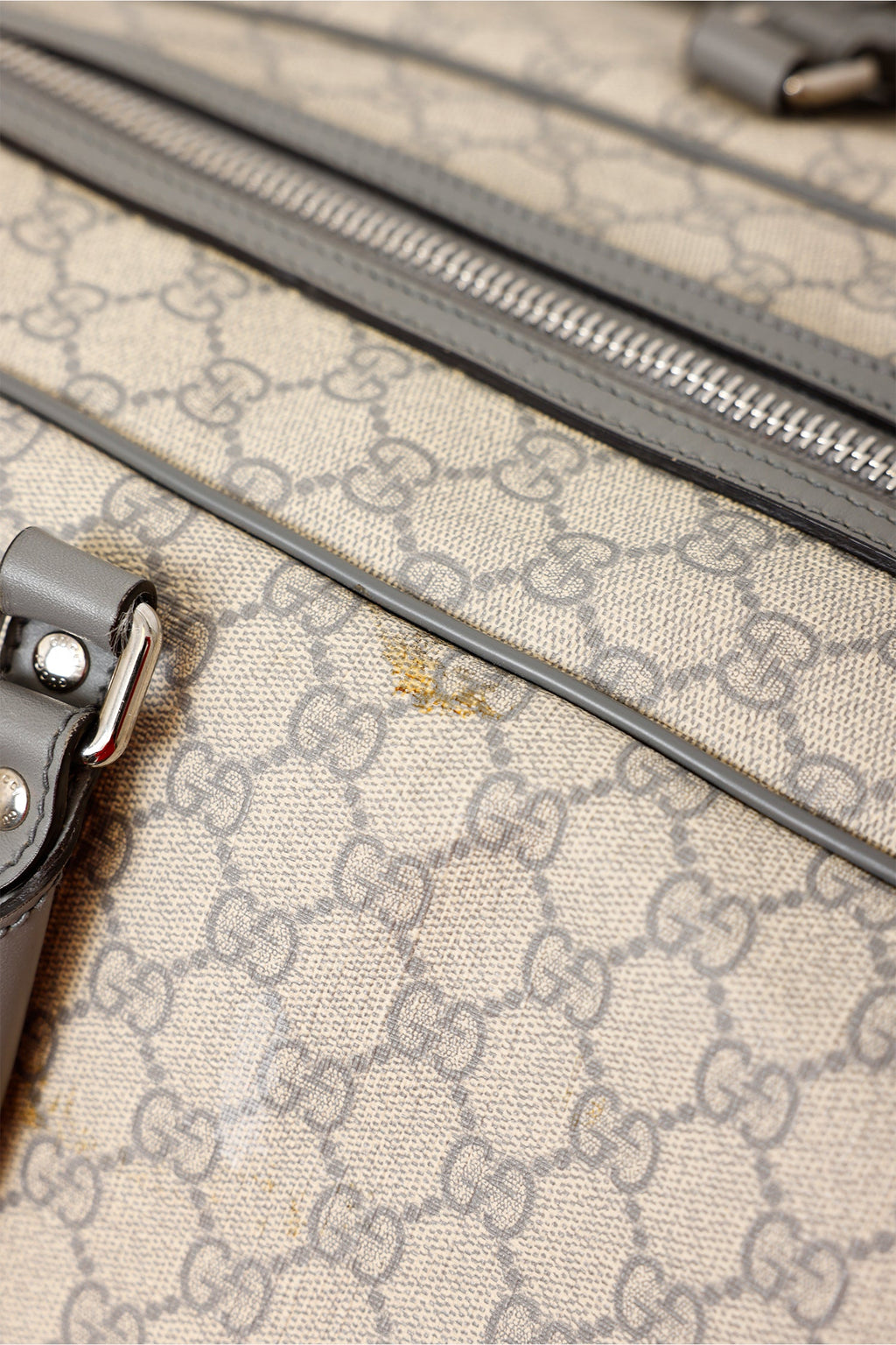 Gucci Beige GG Plus Monogram Large Carry On Duffle Trolley