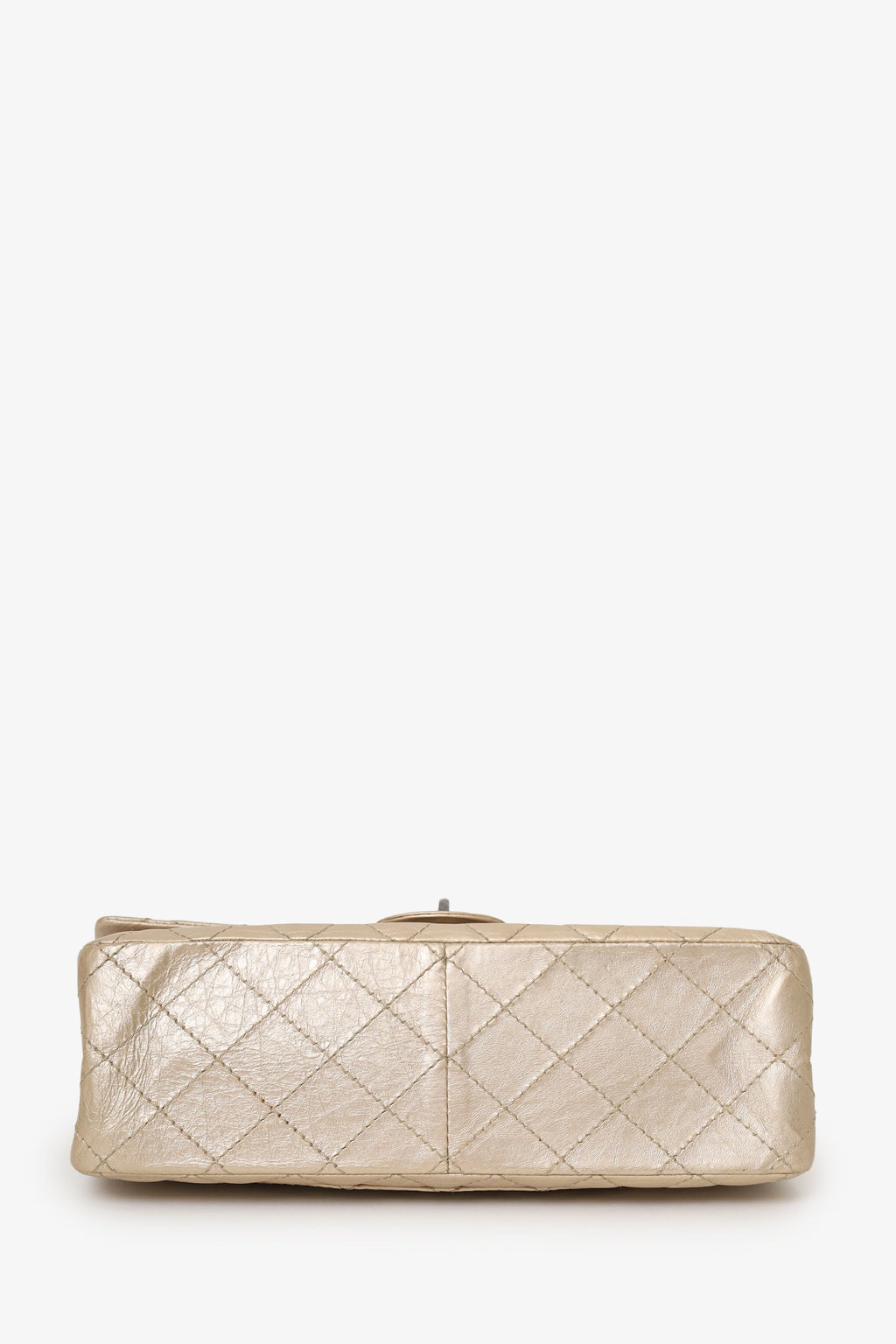 Pre-Loved Chanel™ 2012-13 Beige Metallic Aged Calfskin 2.55 Reissue Flap Bag
