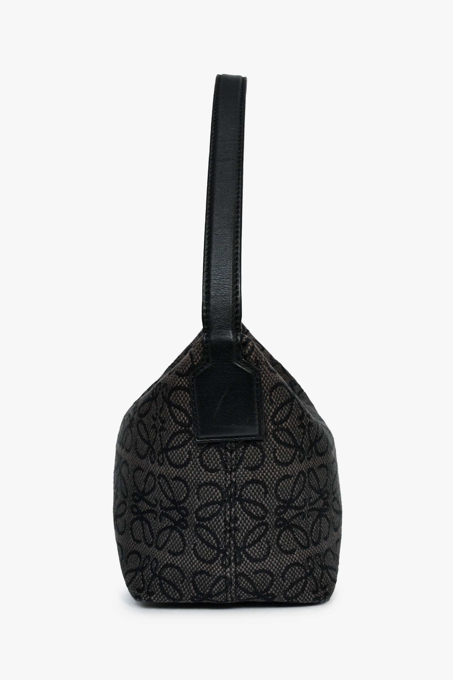 Loewe Blue/Grey Anagram Jacquard Canvas Small Cubi Shoulder Bag