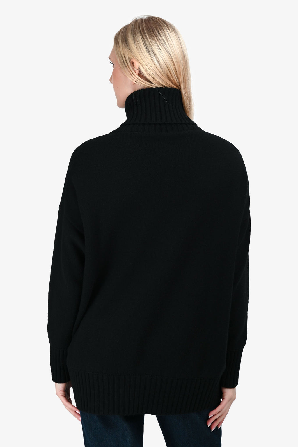 Dolce & Gabbana Black Wool Crystal Embellished Chandelier Turtle Neck Sweater Estimated Size S