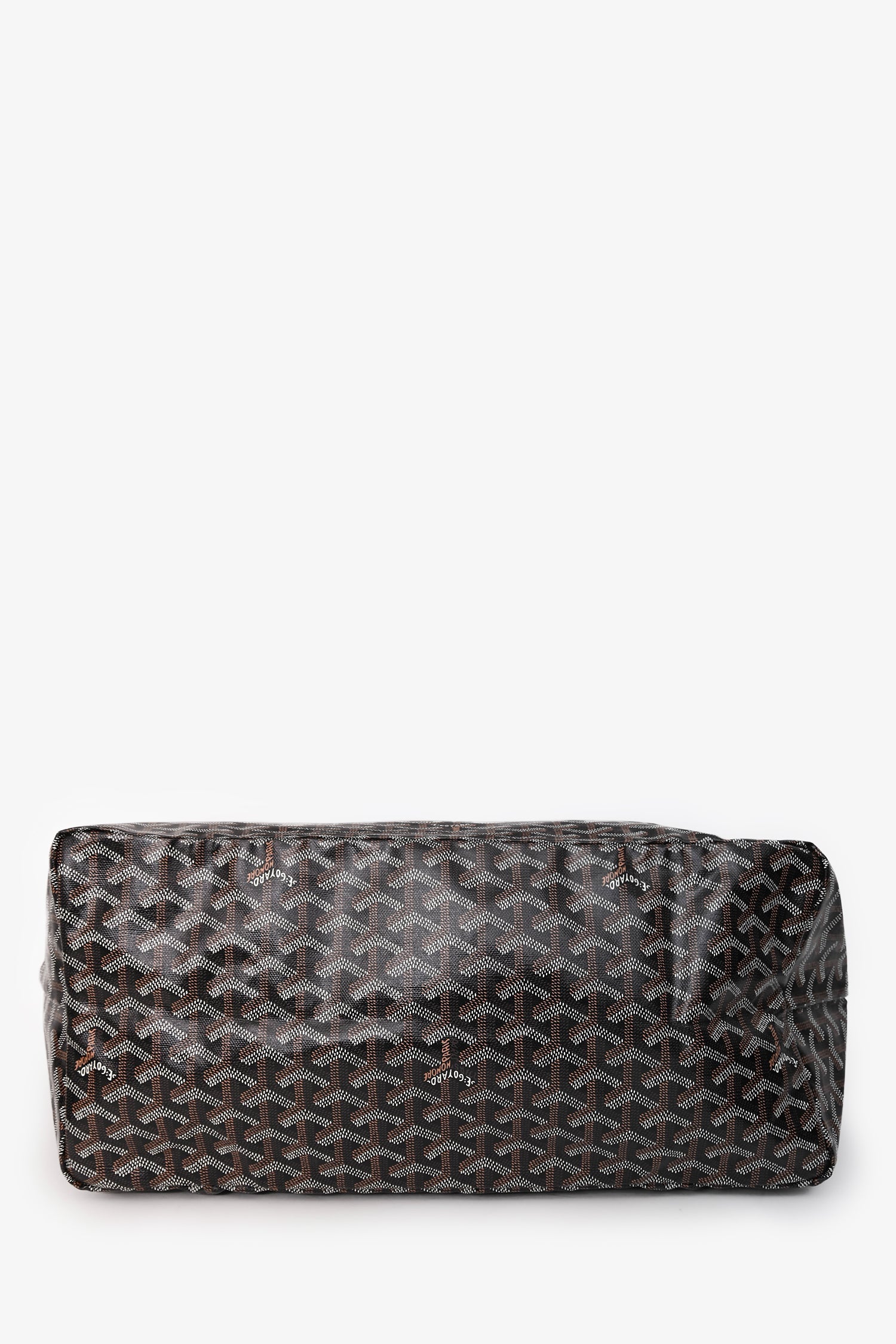 Goyard Black Goyardine St. Louis GM Tote with Pouch