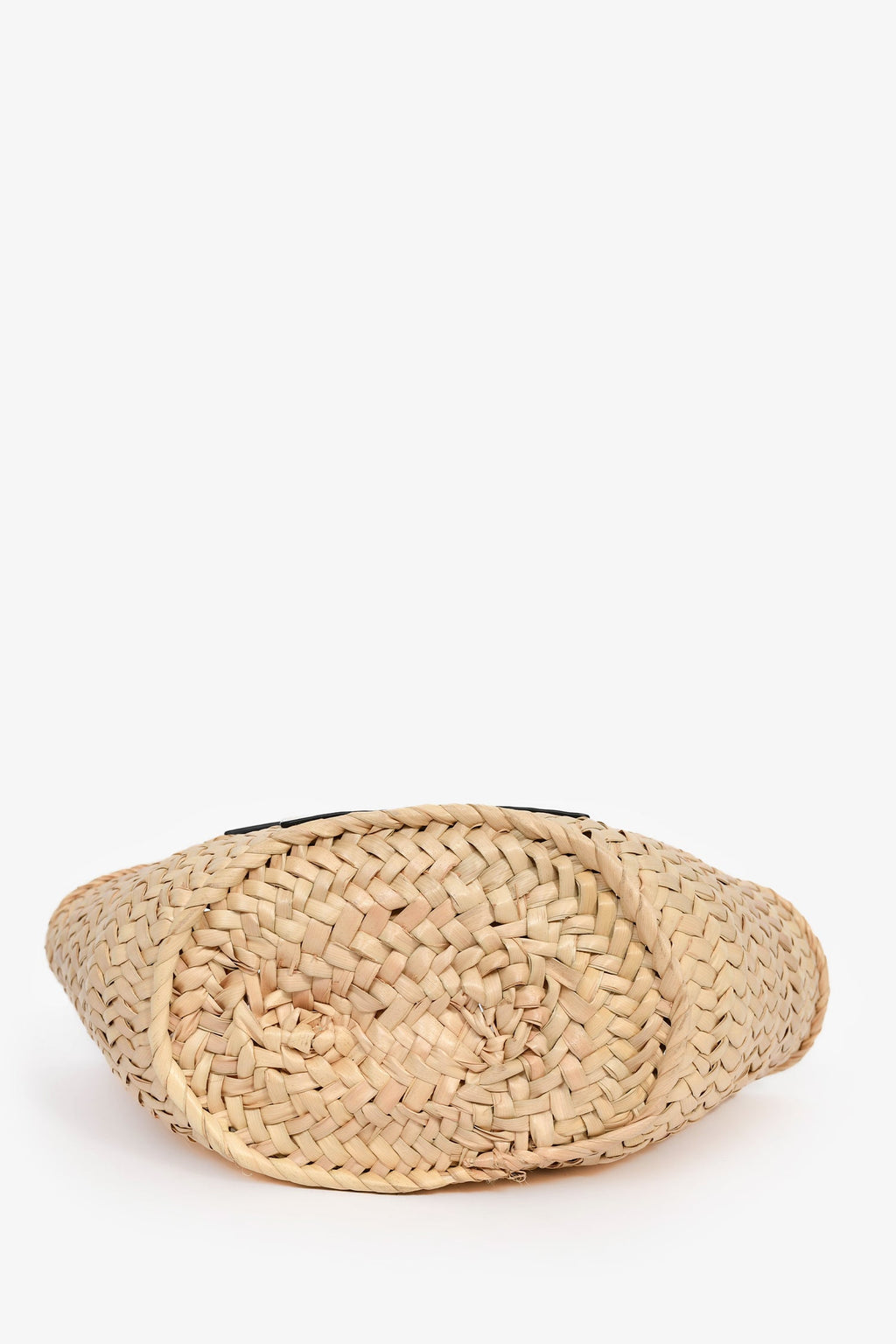 Loewe White Raffia Small Basket Tote Bag