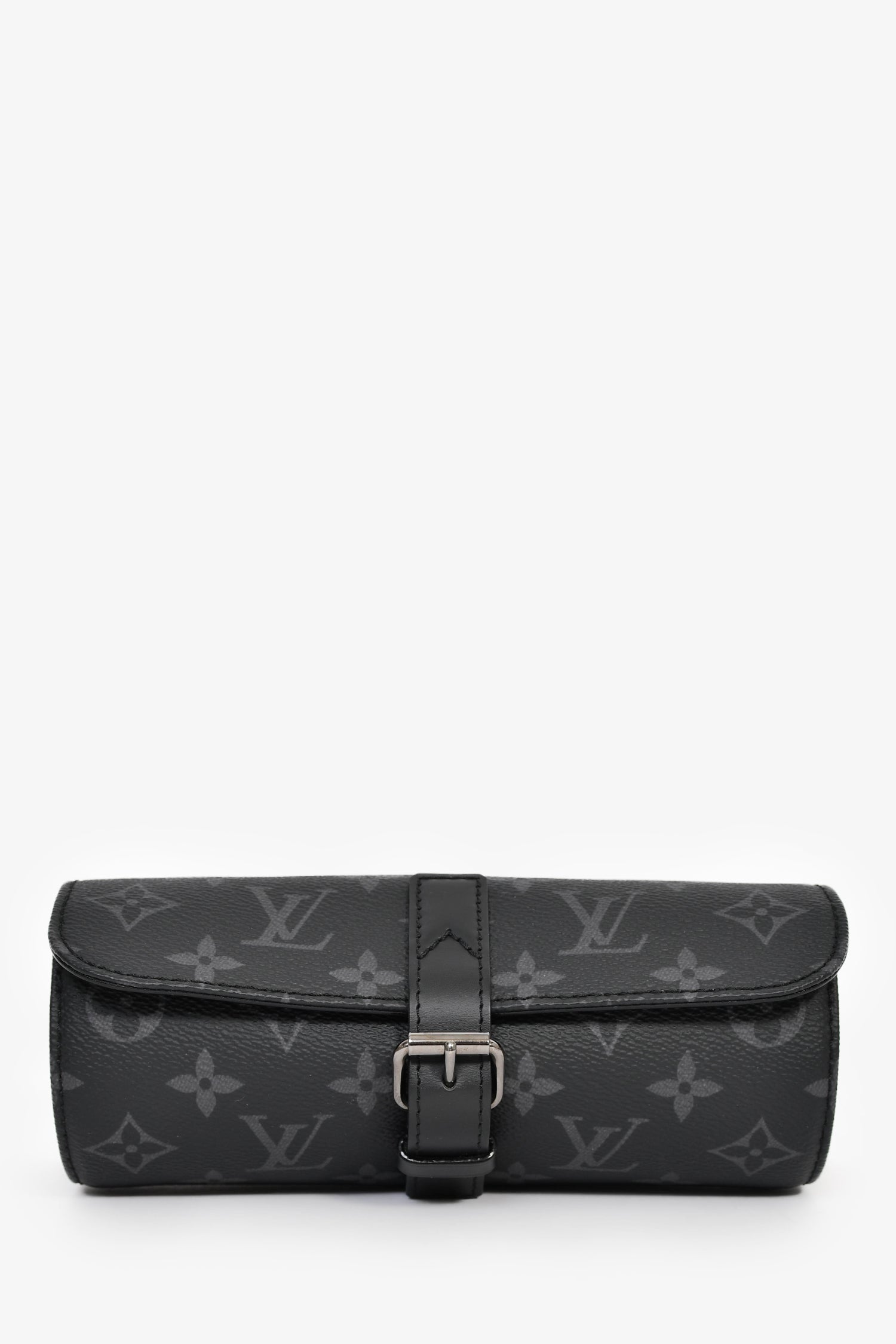 Louis Vuitton Monogram Eclipse Canvas 3 Watch Case