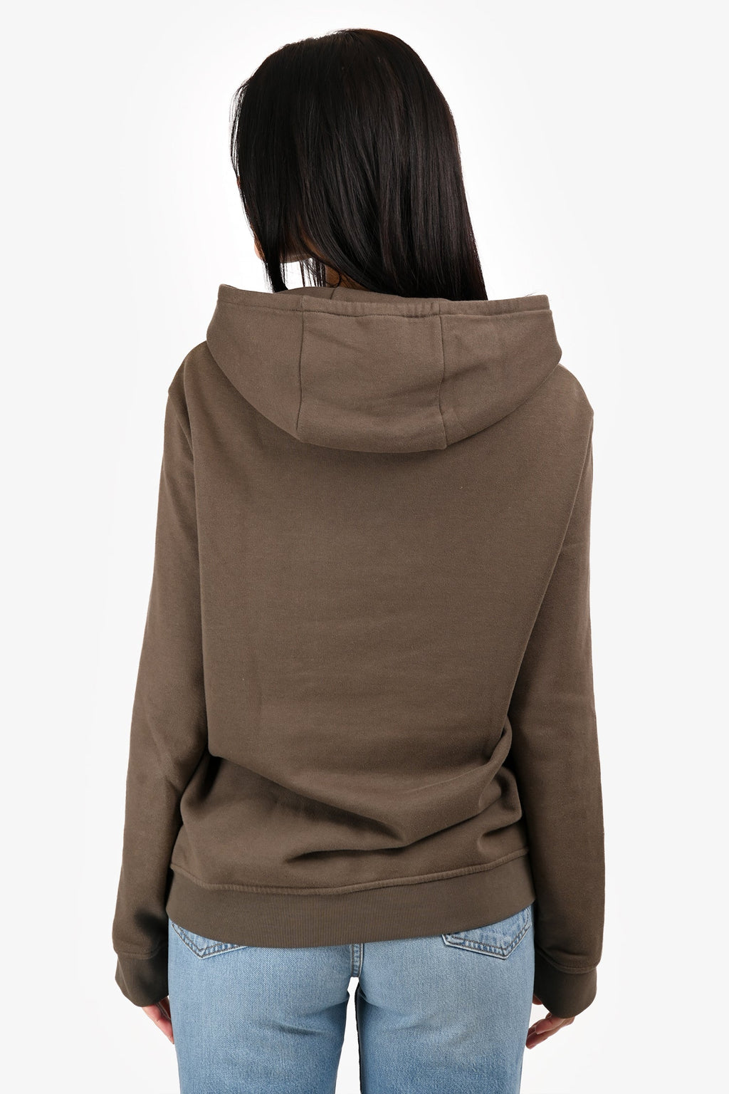 Hermés Brown Cotton/Leather Horse Graphic Hooded Sweater Size M
