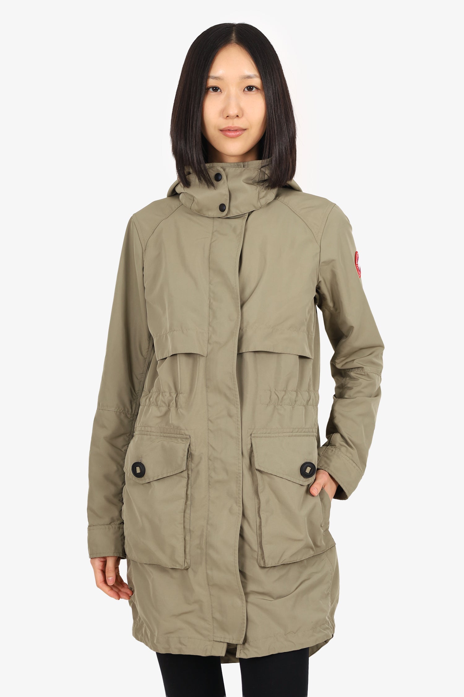 Canada Goose Green Polyester Coat Size S
