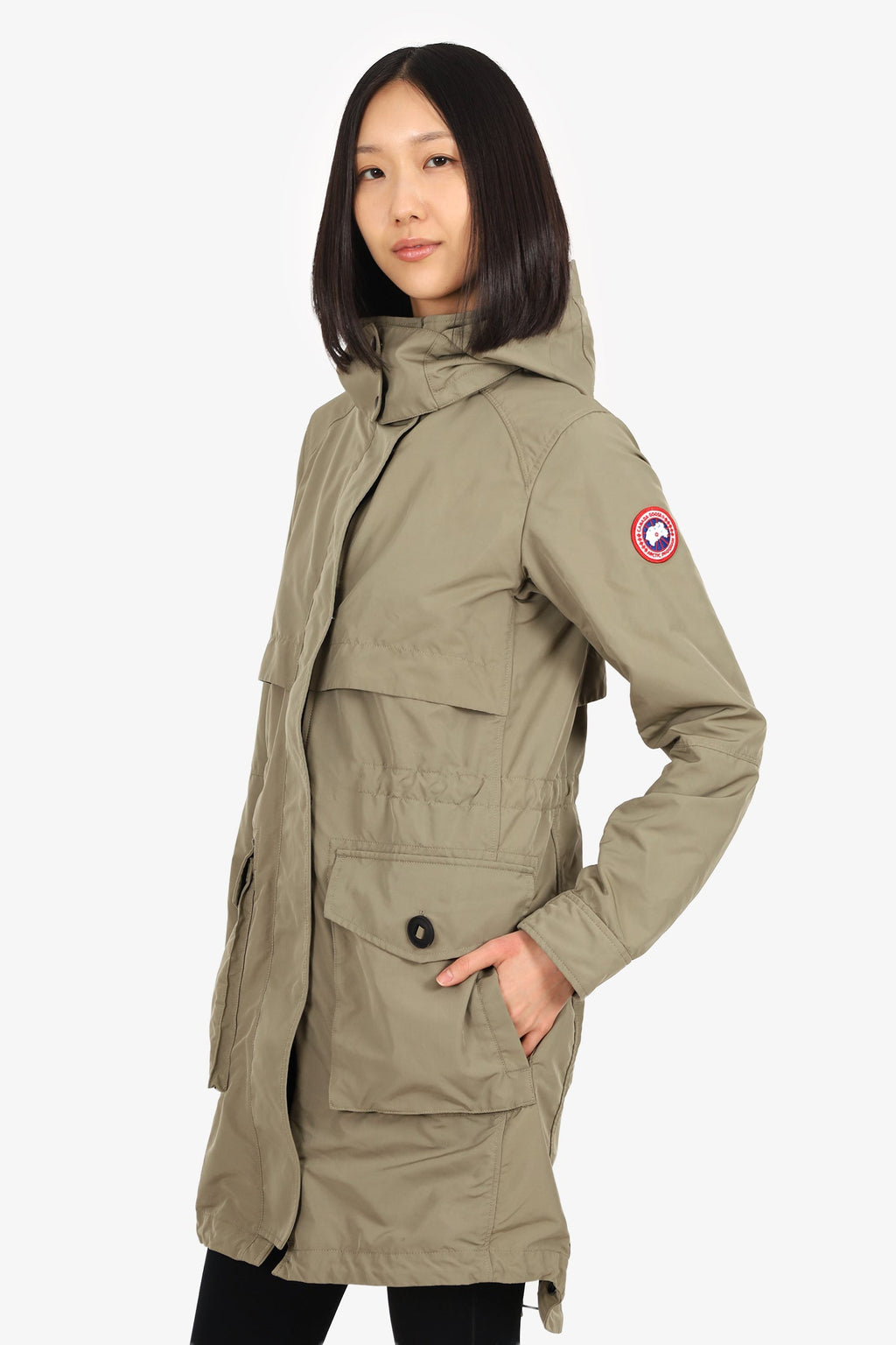 Canada Goose Green Polyester Coat Size S