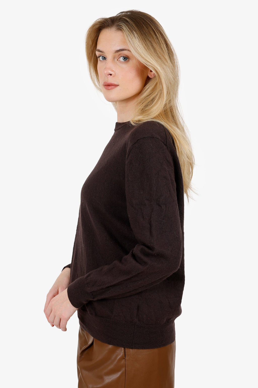 Christian Lacroix Brown Wool Knit Sweater Size XL