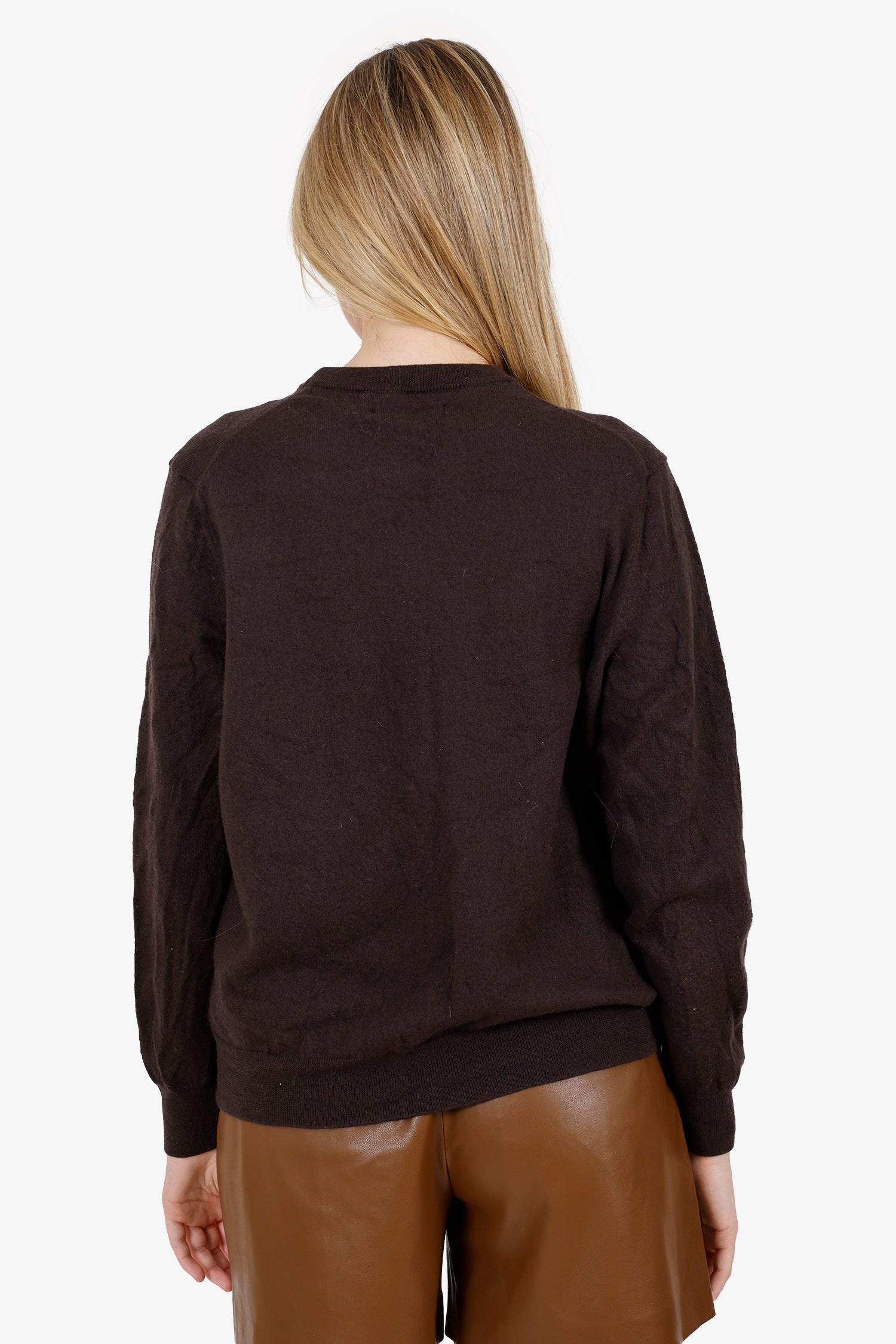 Christian Lacroix Brown Wool Knit Sweater Size XL