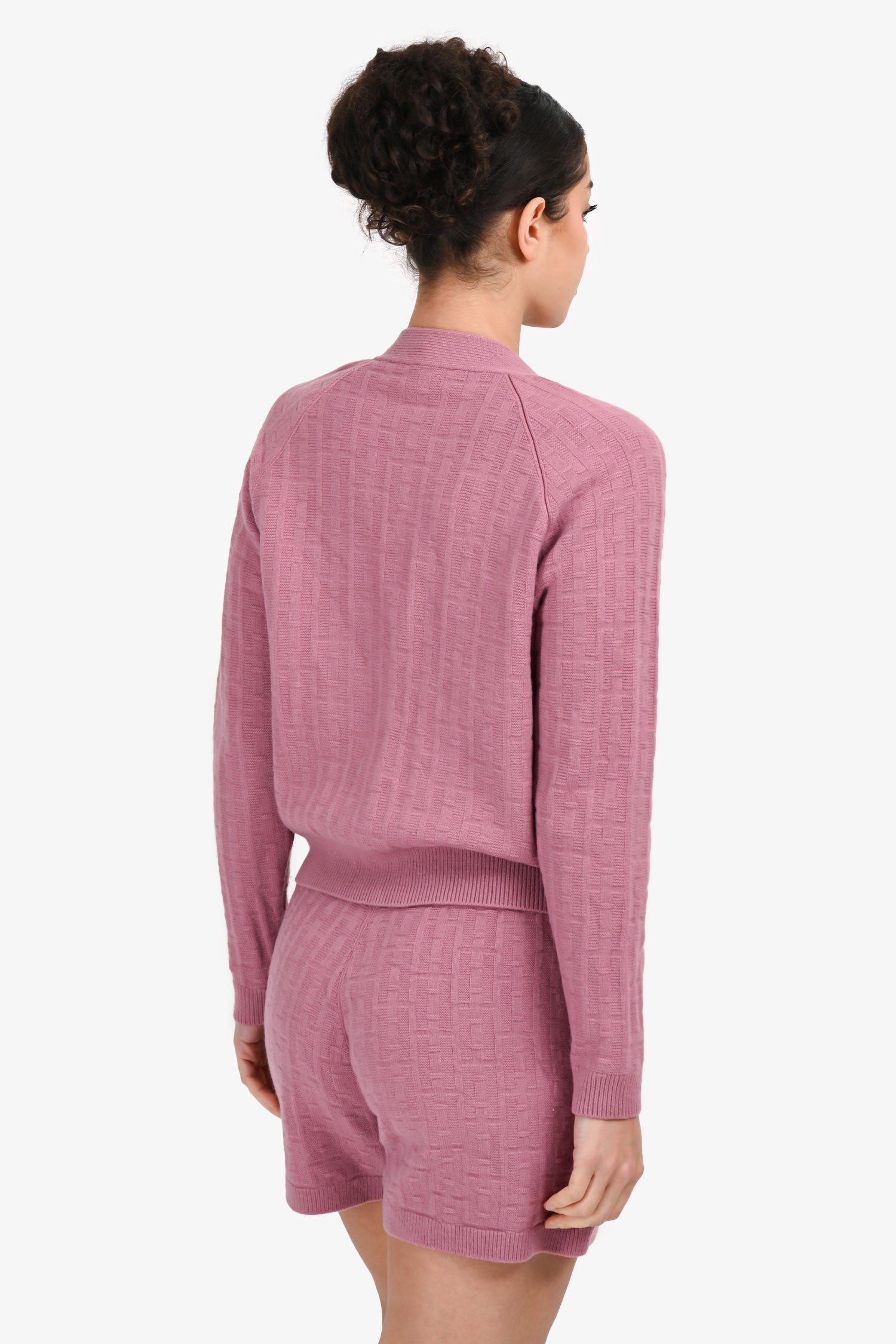 Hermès Mauve Purple Wool H Knit igan Size 34