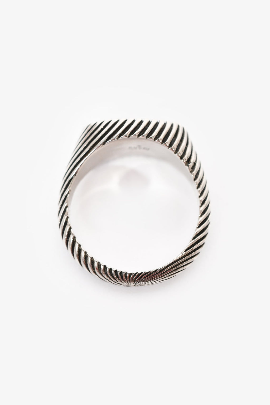 Gucci Sterling Silver GG Marmont Signet Ring Size 9