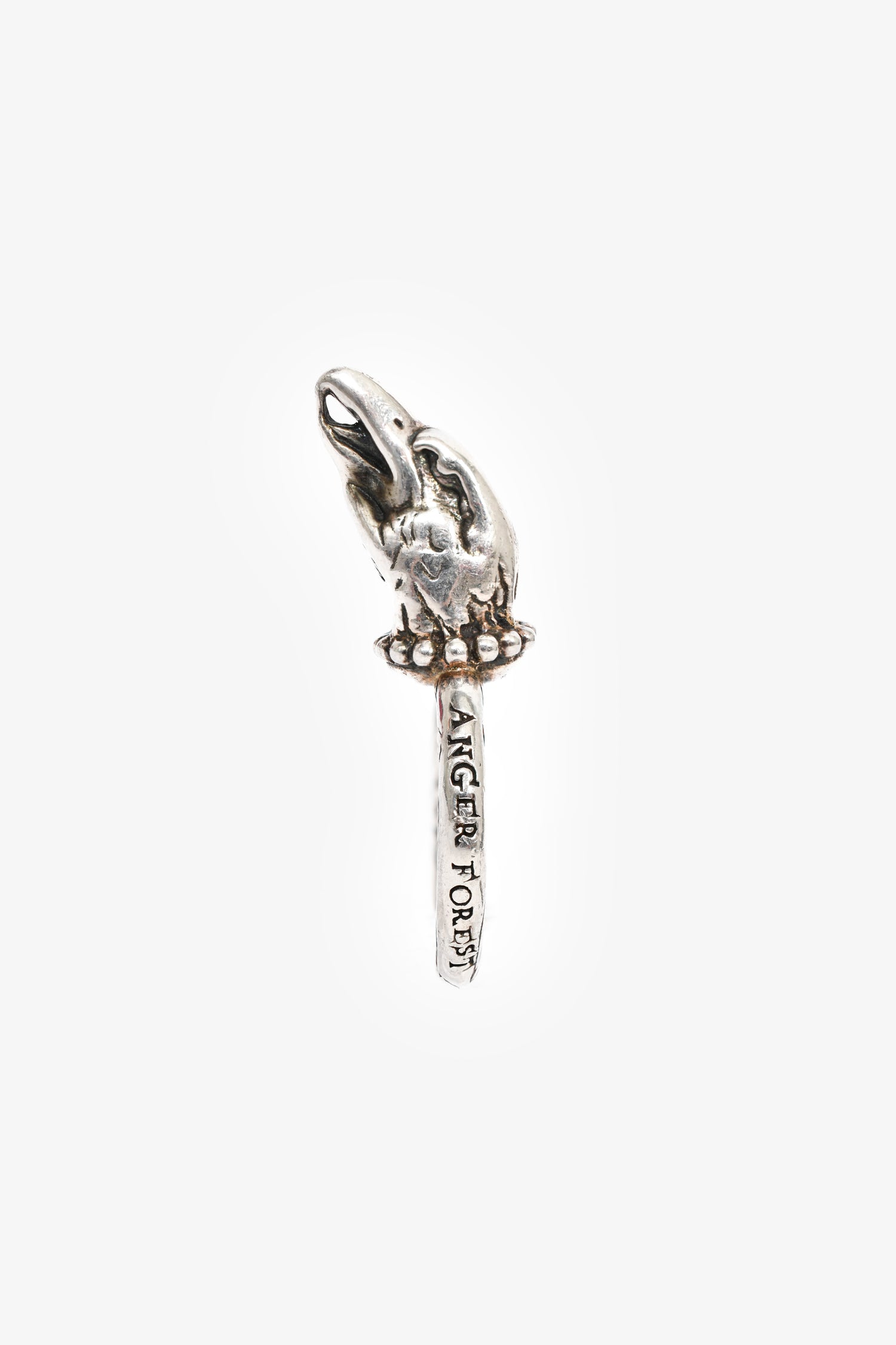 Gucci Sterling Silver 'Anger Forest' Eagle Ring Size 10