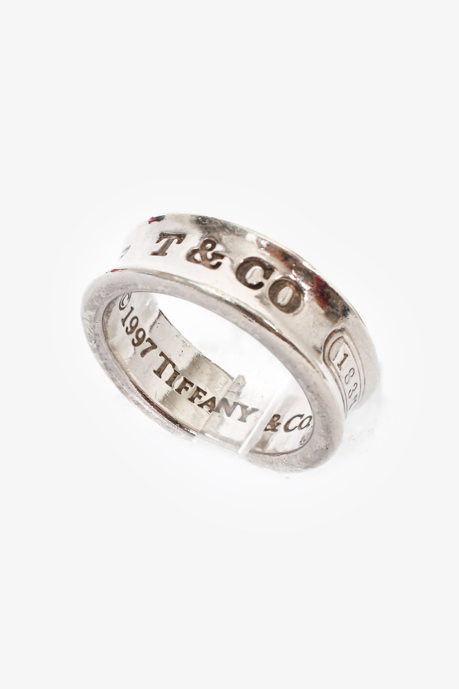 Tiffany & Co. Sterling Silver 1837 Medium Width Ring Size 5