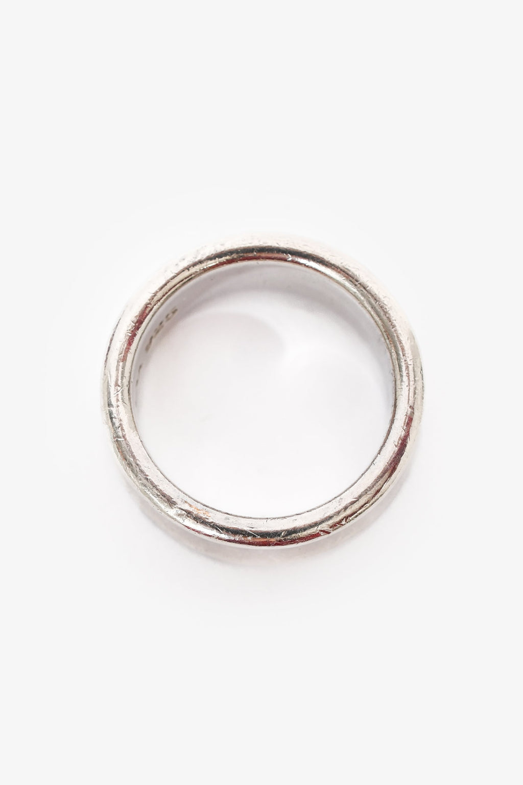 Tiffany & Co. Sterling Silver 1837 Medium Width Ring Size 5