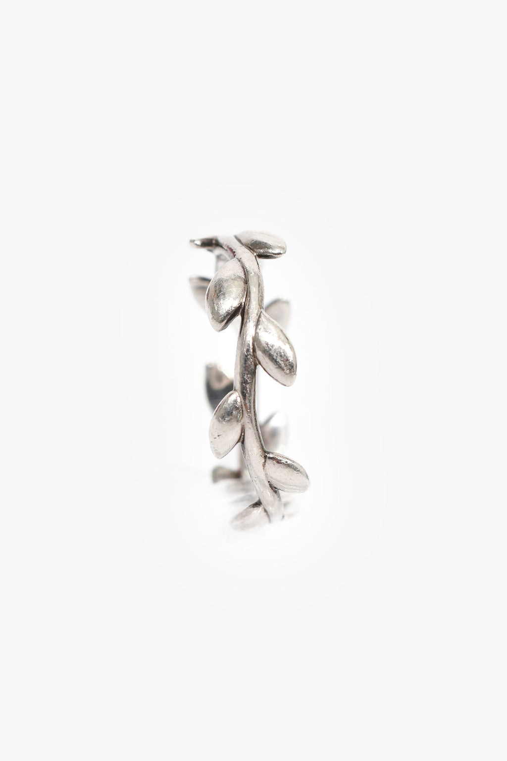 Tiffany & Co. Sterling Silver Paloma Picasso Narrow Olive Leaf Ring Size 5