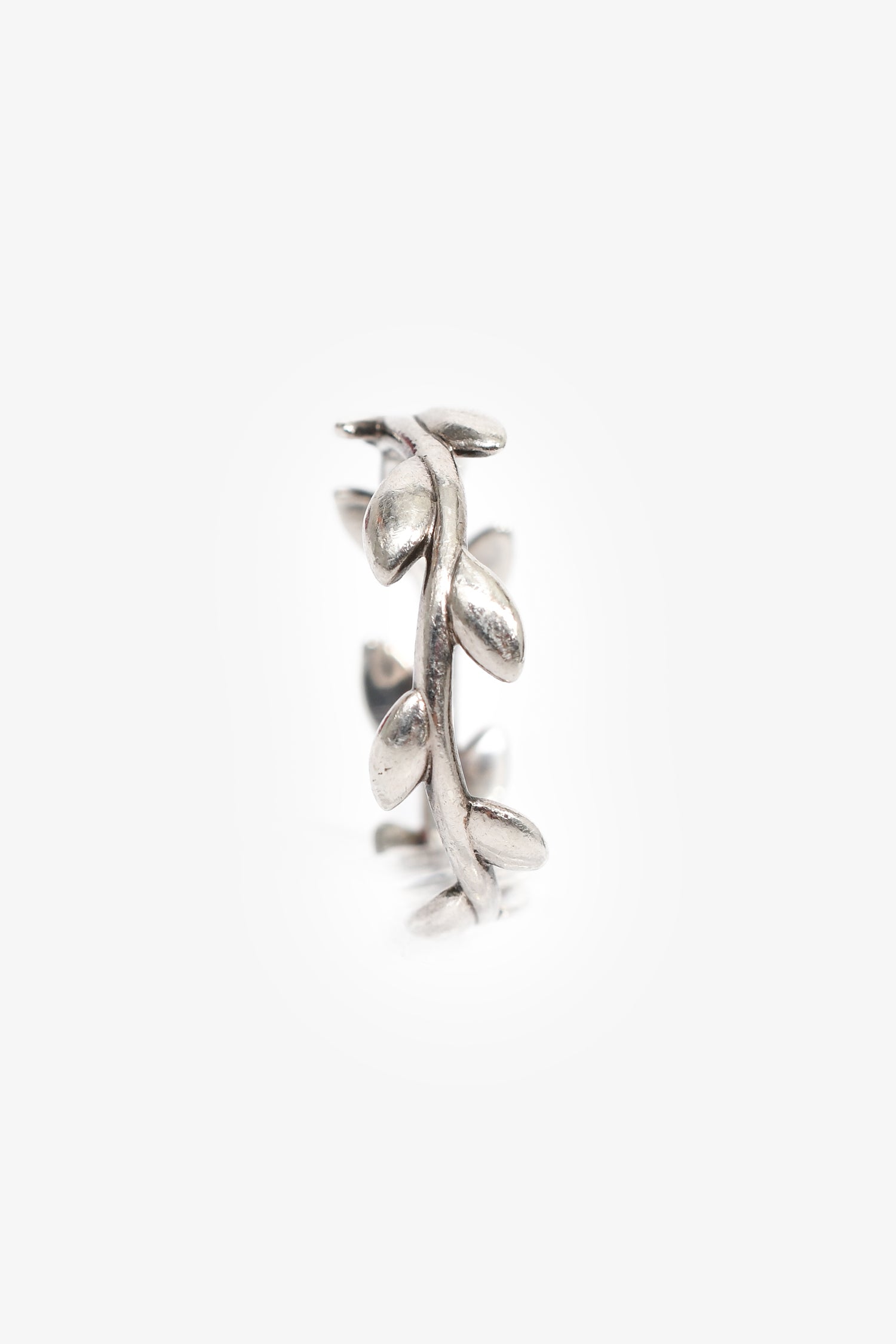 Tiffany & Co. Sterling Silver Paloma Picasso Narrow Olive Leaf Ring Size 5